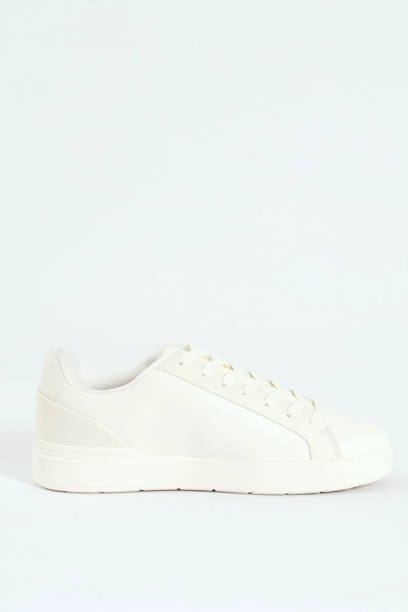 Weekend Walks Shock Comfort 1-Up Plain Lace Up Sneaker - White