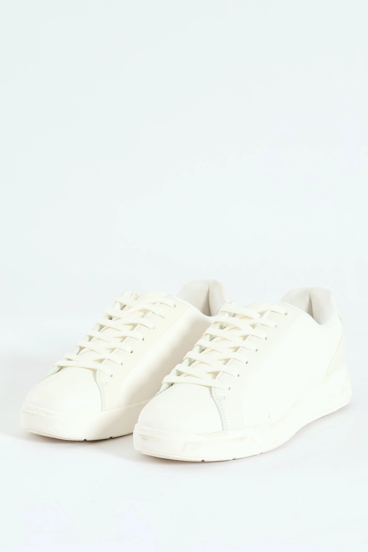 1-Up Plain Lace Up Sneaker - White Basic Neutral