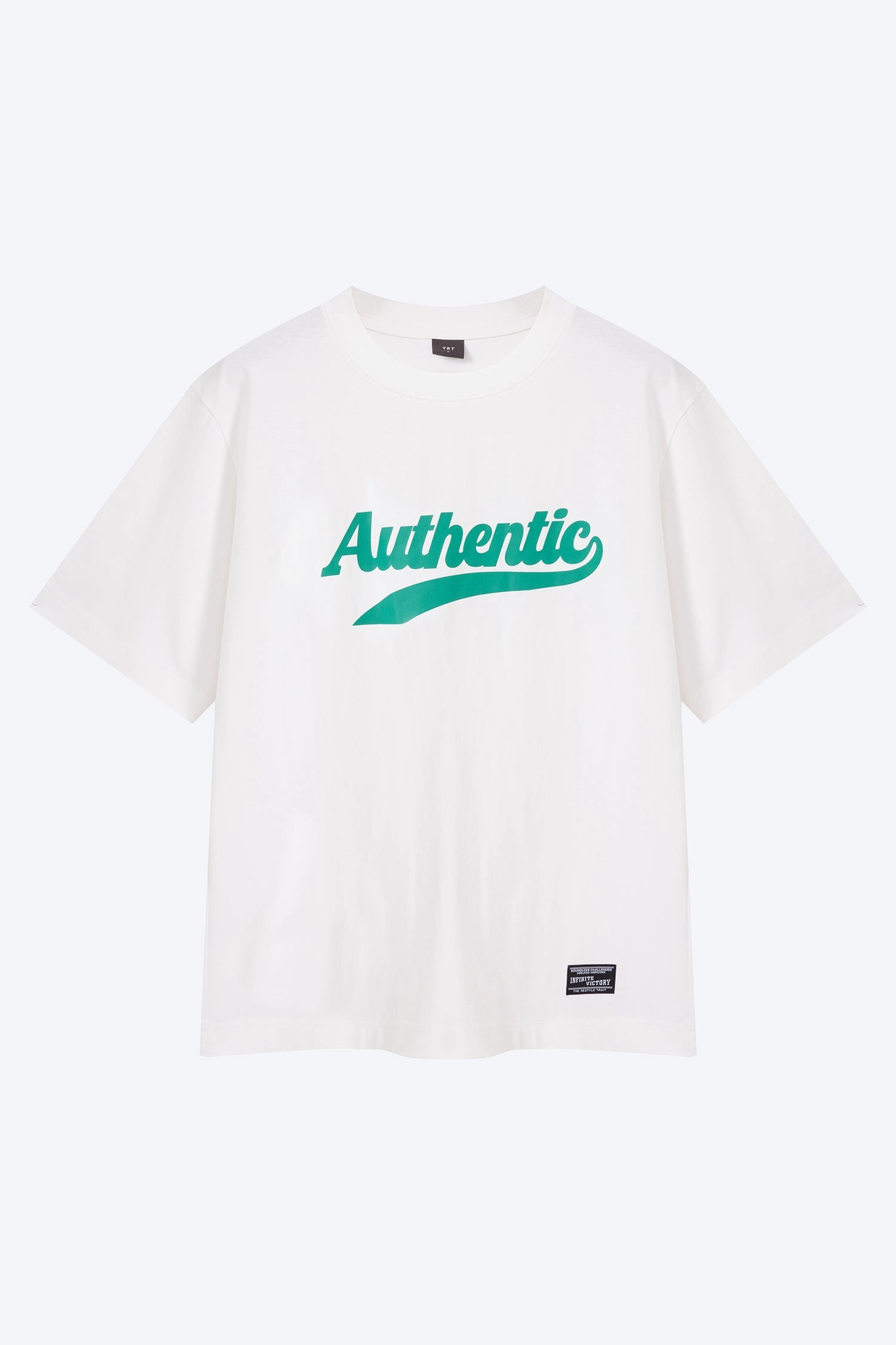 Versatile Base Layer Layered Sleeve (A) Authentic Script Tee - Cream
