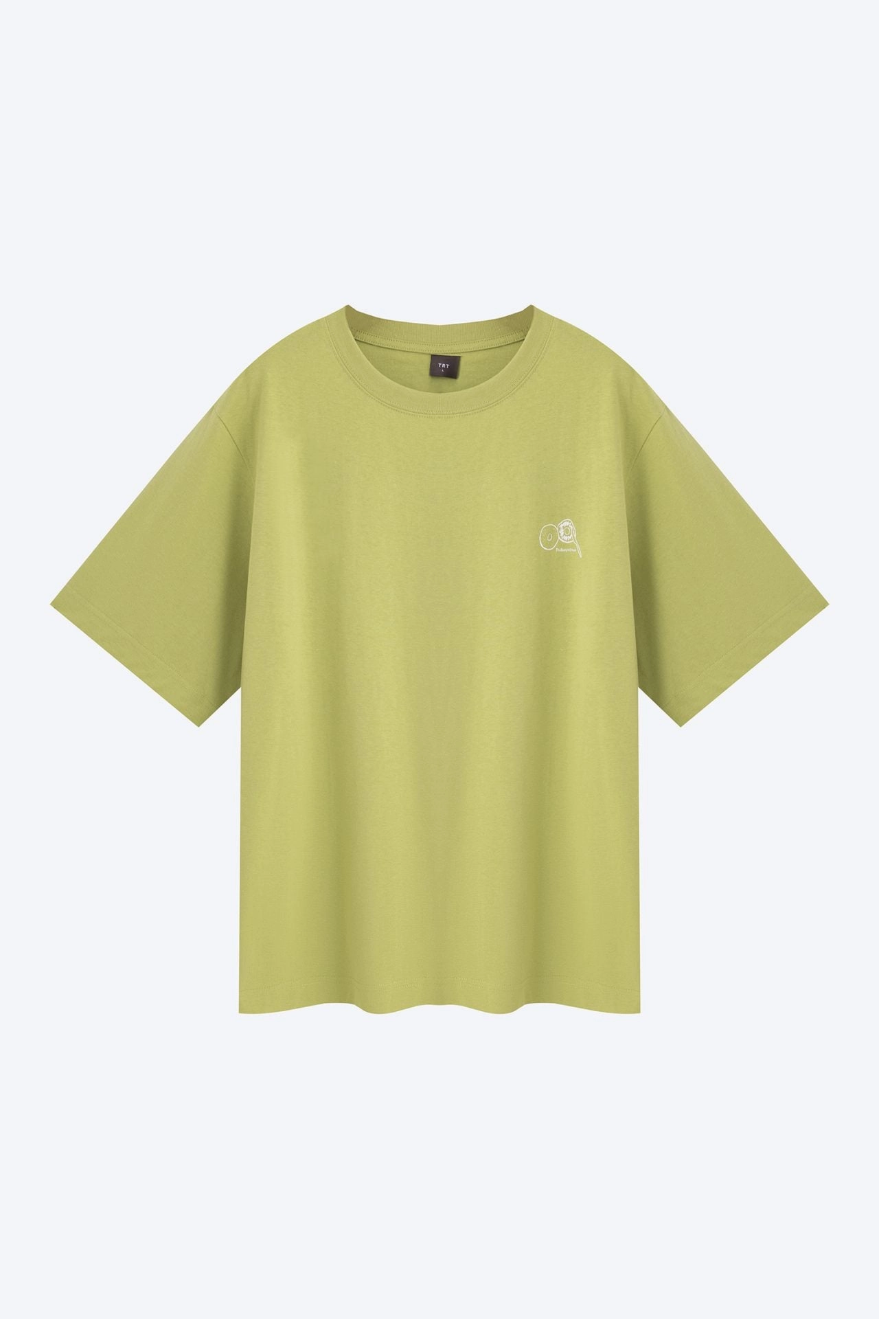 (A) Jersey ??Bagels Are Life?? Graphic Tee - Matcha [AT] RibbedCuff ButterSoft Handfeel