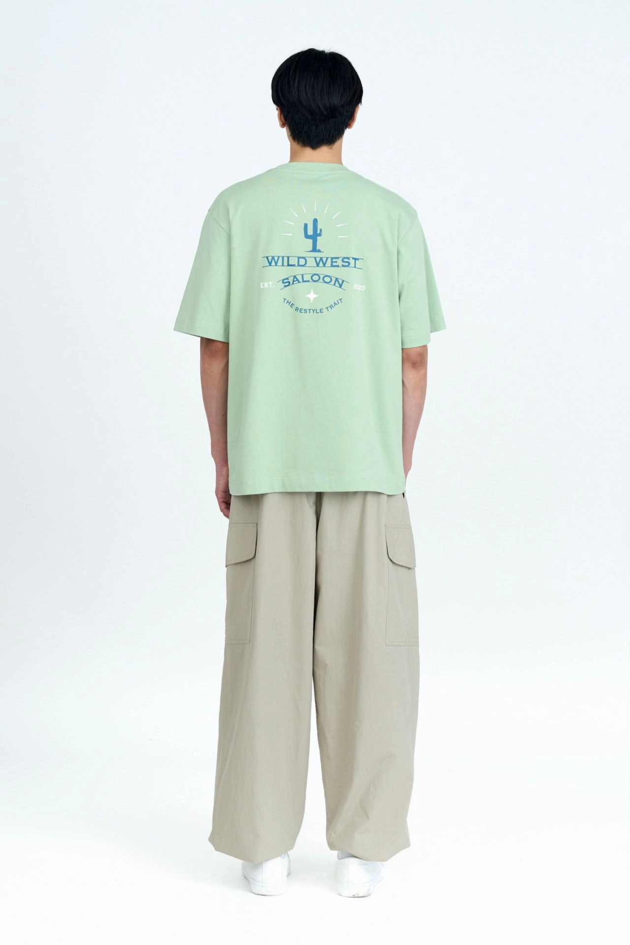 Unstructured Fit BambooBlend (A) Jersey ??Wild West Saloon?? Graphic Tee [AT]