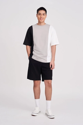 Temperature Control Fabric Professional Wear (C) Polycotton Jersey Colour Block Tee [AT]