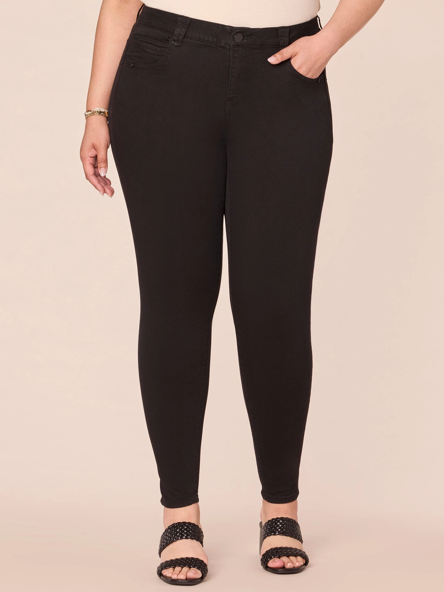"Ab"solution? Booty Lift Plus Black Denim Jeggings Modern Attire