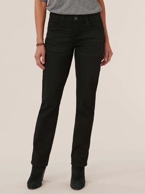 Go To Outfit Party Look Modern Minimalist "Ab"solution? Booty Lift Straight Leg Black Jeans