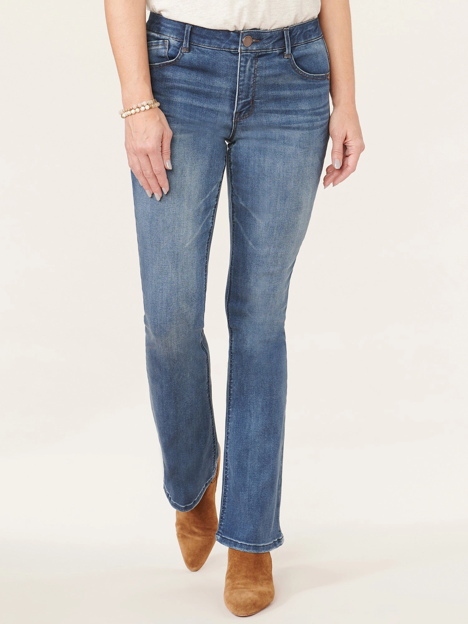 "Ab"solution? High Rise Artisanal Petite Itty Bitty Boot Jean Travel Outfit Evening Stroll Minimalist