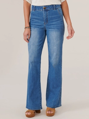 Weekend Warrior Festival Outfit Smooth "Ab"solution? Skyrise Double Side Seam Bootcut Jean