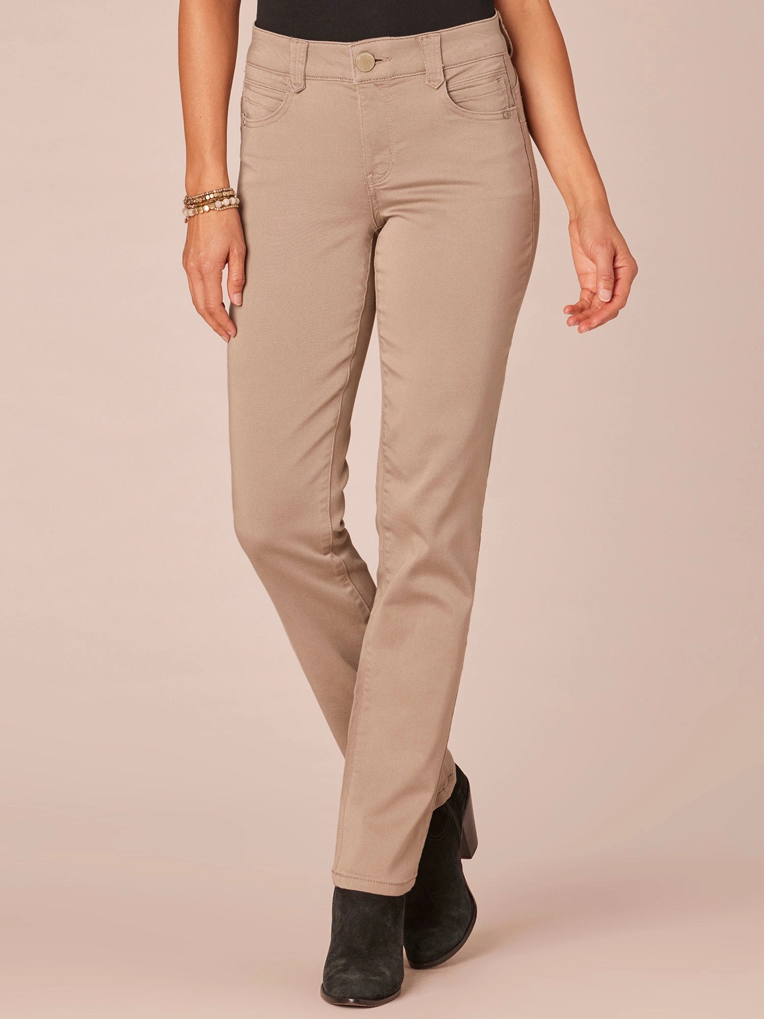 "Ab"solution? Straight Leg Colored Jeans Function Ready