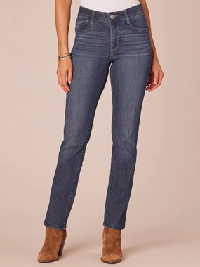 Essential Look Sunny Vibes Casual "Ab"solution? Tall Indigo High Rise Straight Leg Jeans