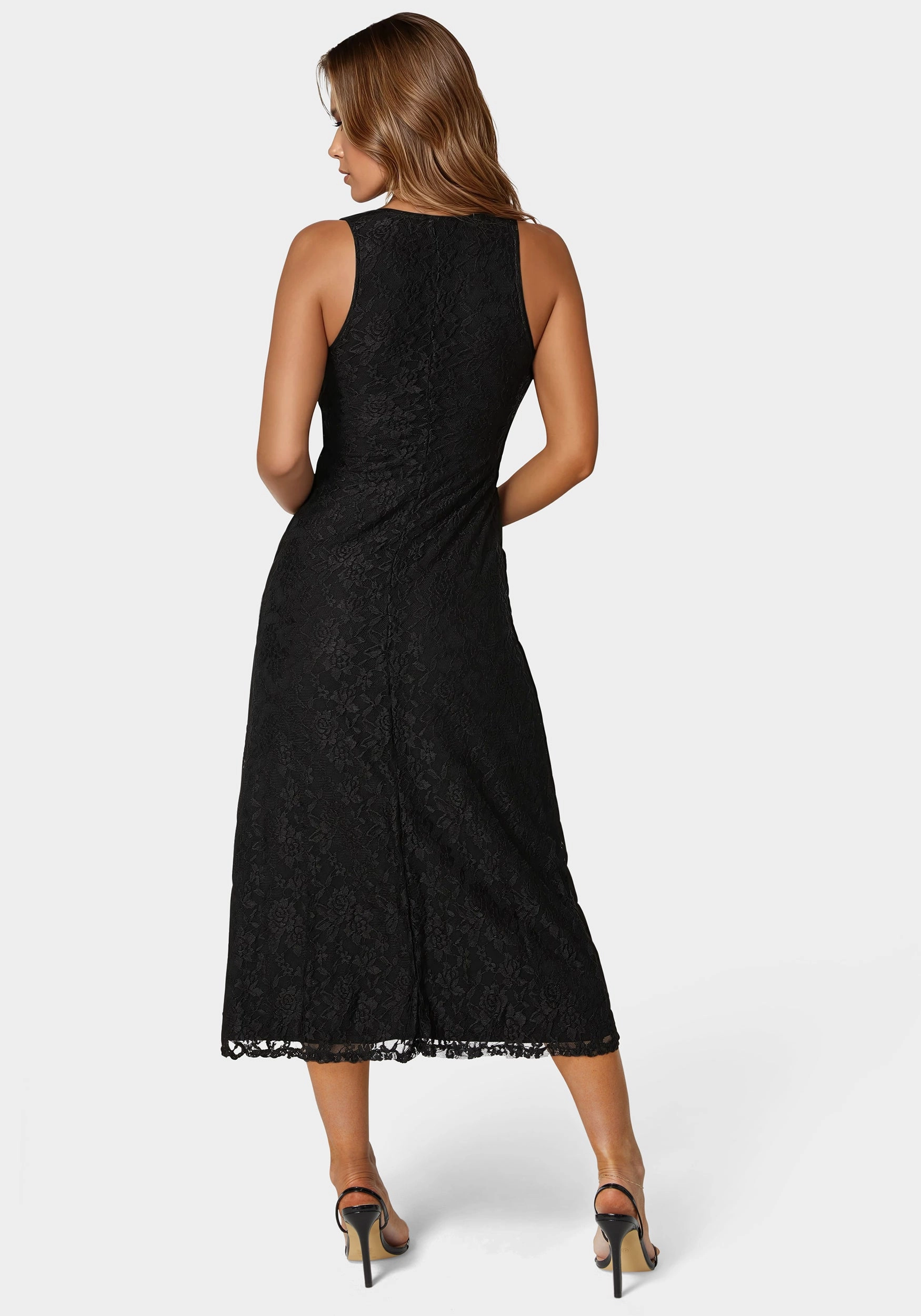A Line Lace Midi Dress Photo Bright Minimal Detail