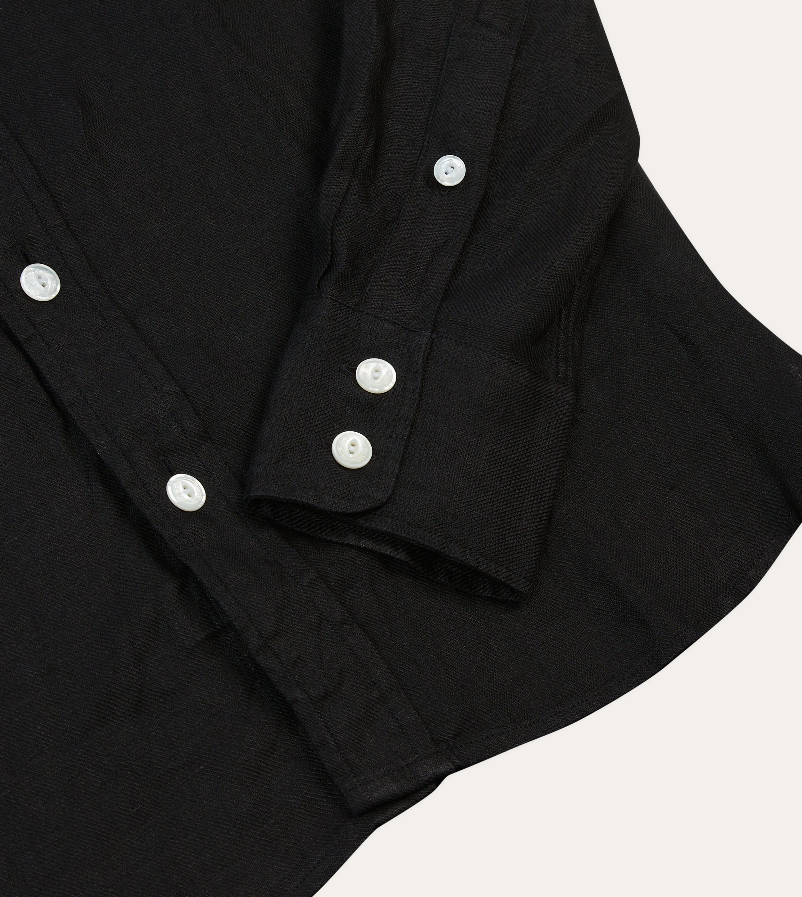 Friends Meetup Rooftop Bar Black Linen Twill Two-Pocket Western Shirt