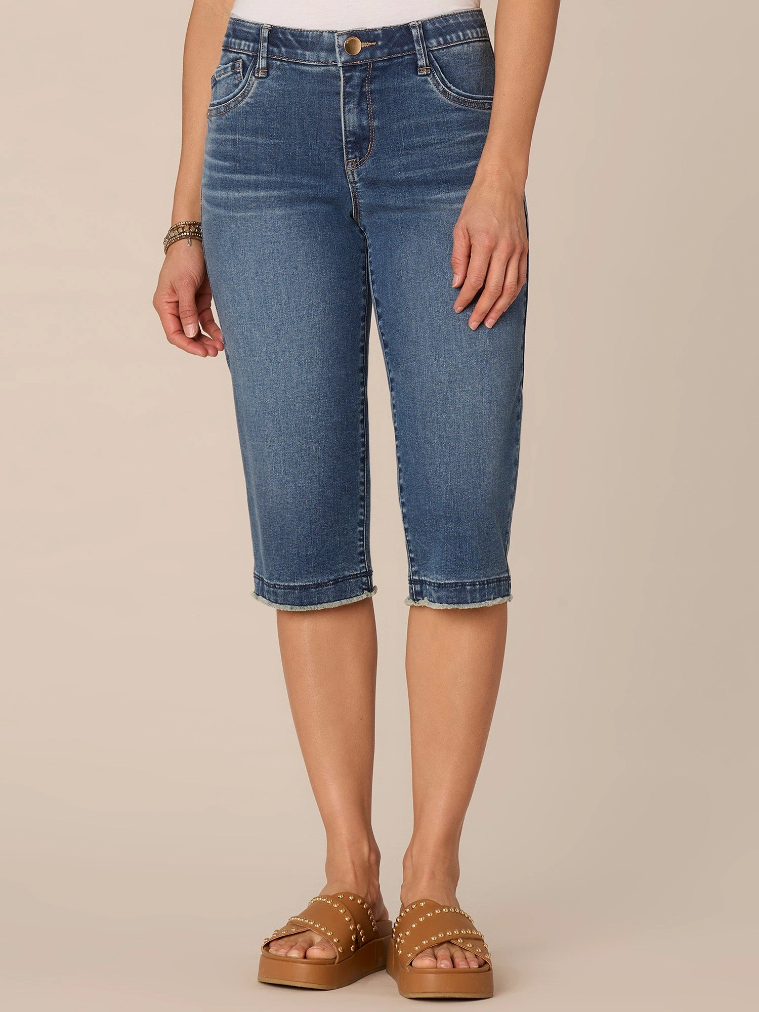 "Ab"solution? Mid-Rise Rope Cascading D Pocket Petite Skimmer Jeans Total Comfort Minimalist Traveler Gear Bold Look