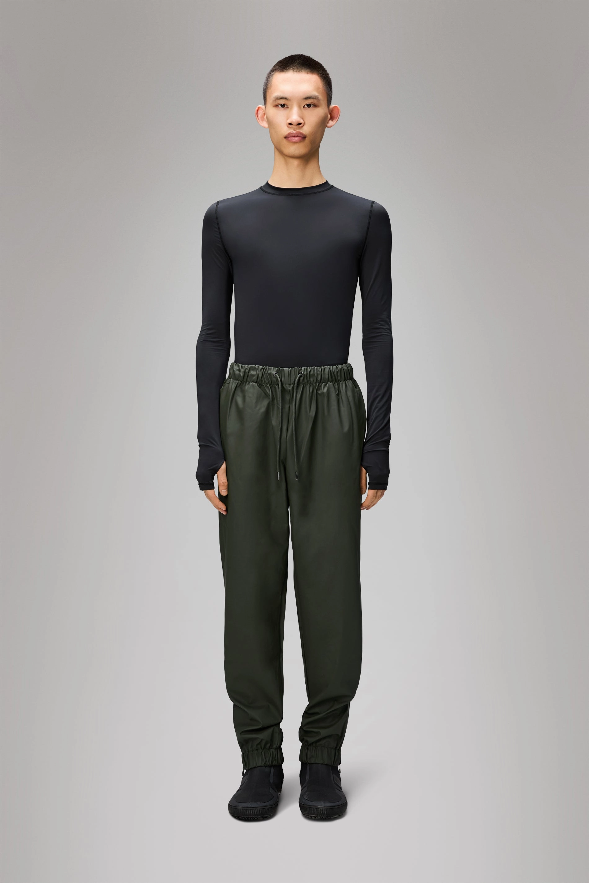 Odor Control Technology Trendy Waist Rain Pants Regular