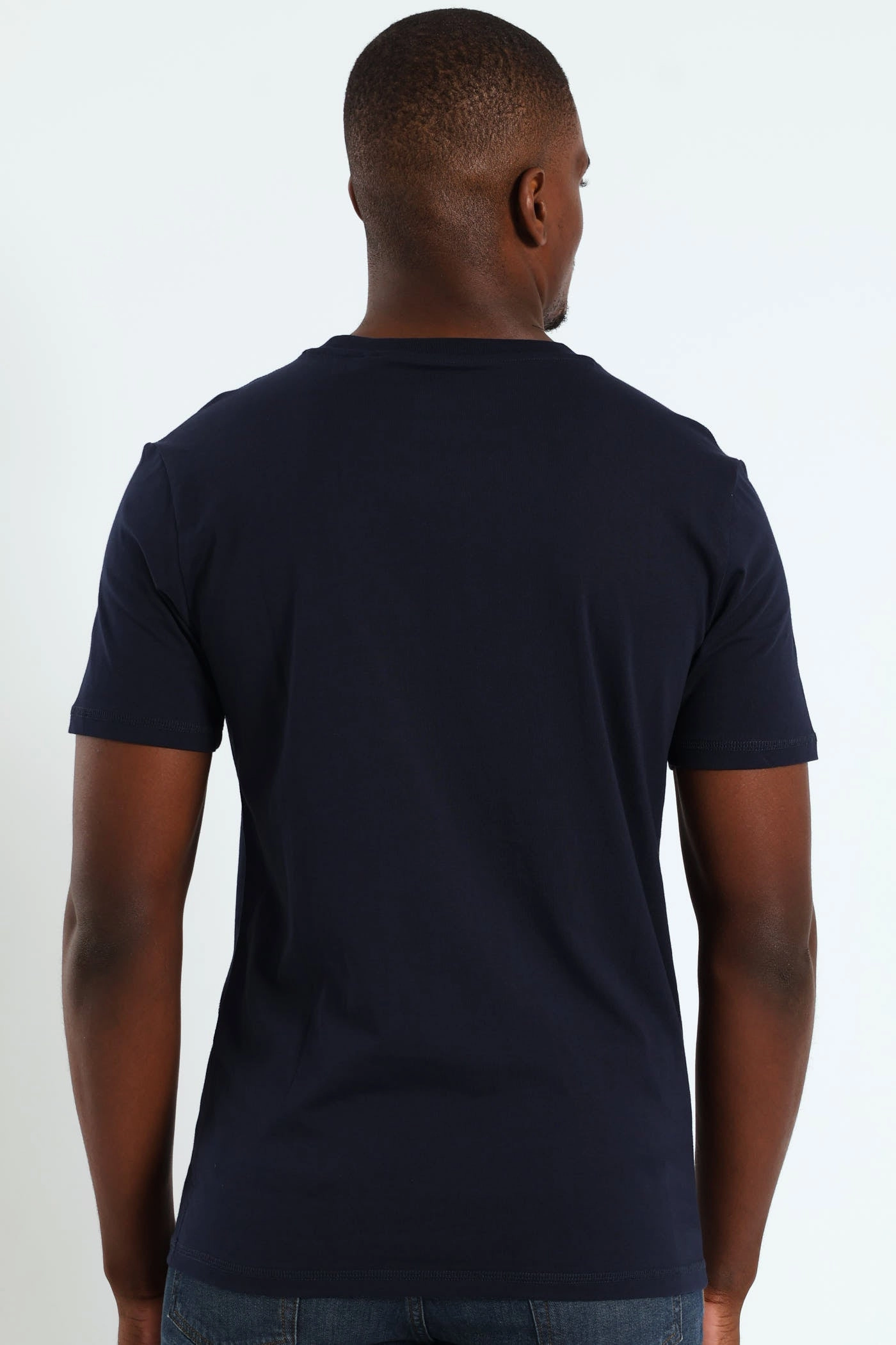 Breathable and Comfortable Sporty Fashion Aidy Tee - Navy