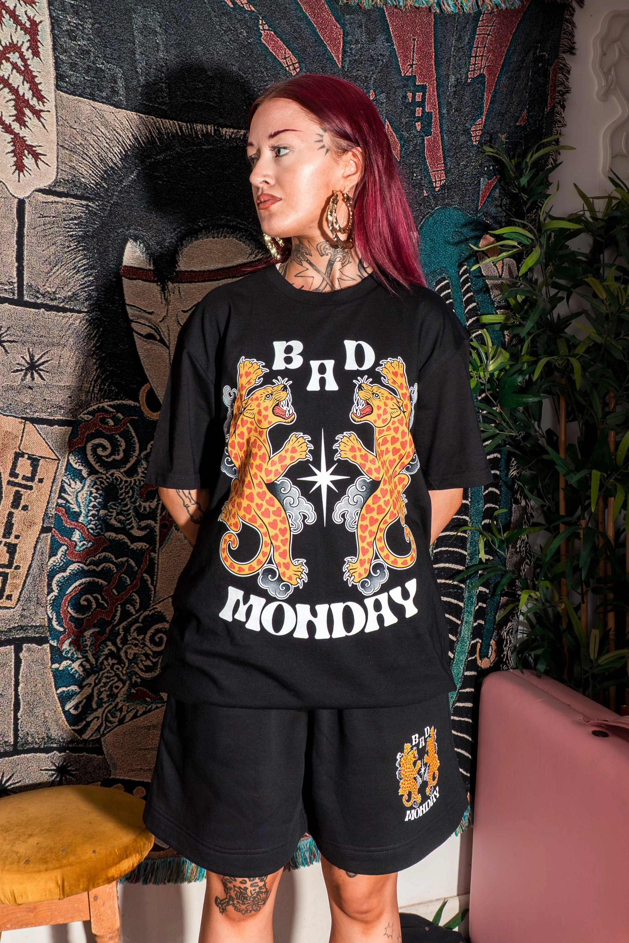 Quick Dry Material Leopards Tee