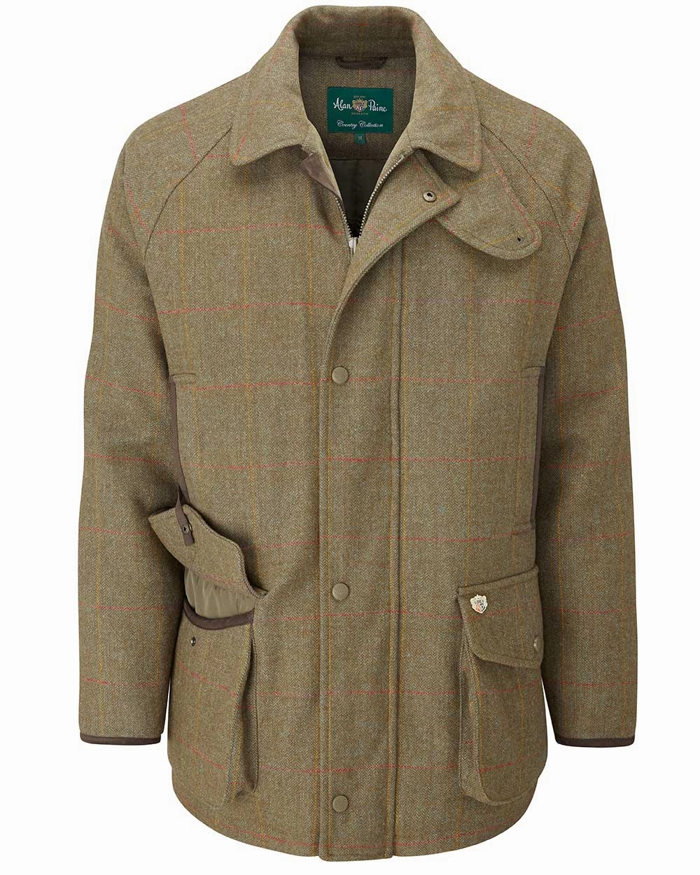 Alan Paine Combrook Tweed Waterproof Coat Clearance Layered Drape