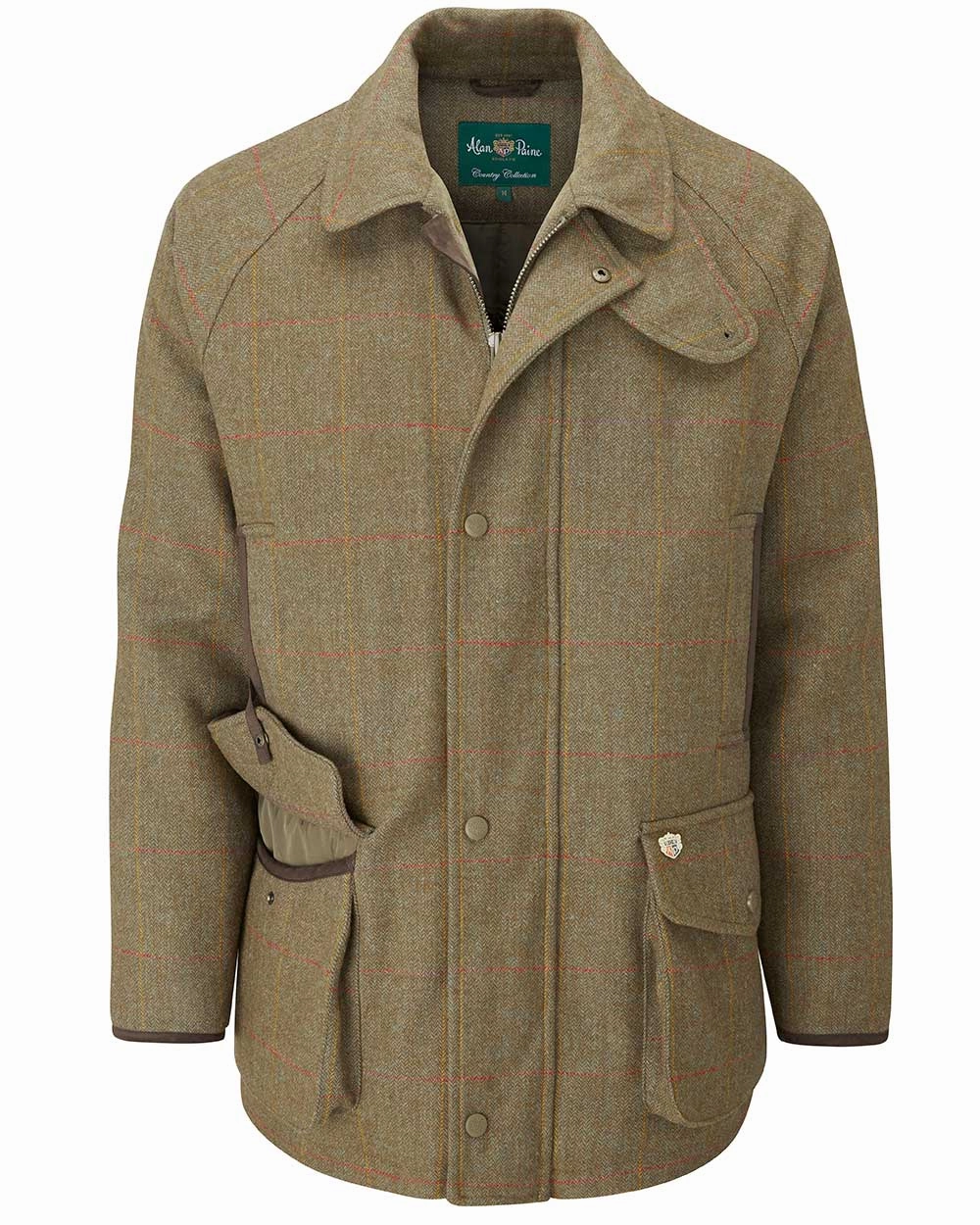 Alan Paine Combrook Tweed Waterproof Coat Clearance Adaptive Tension Bands