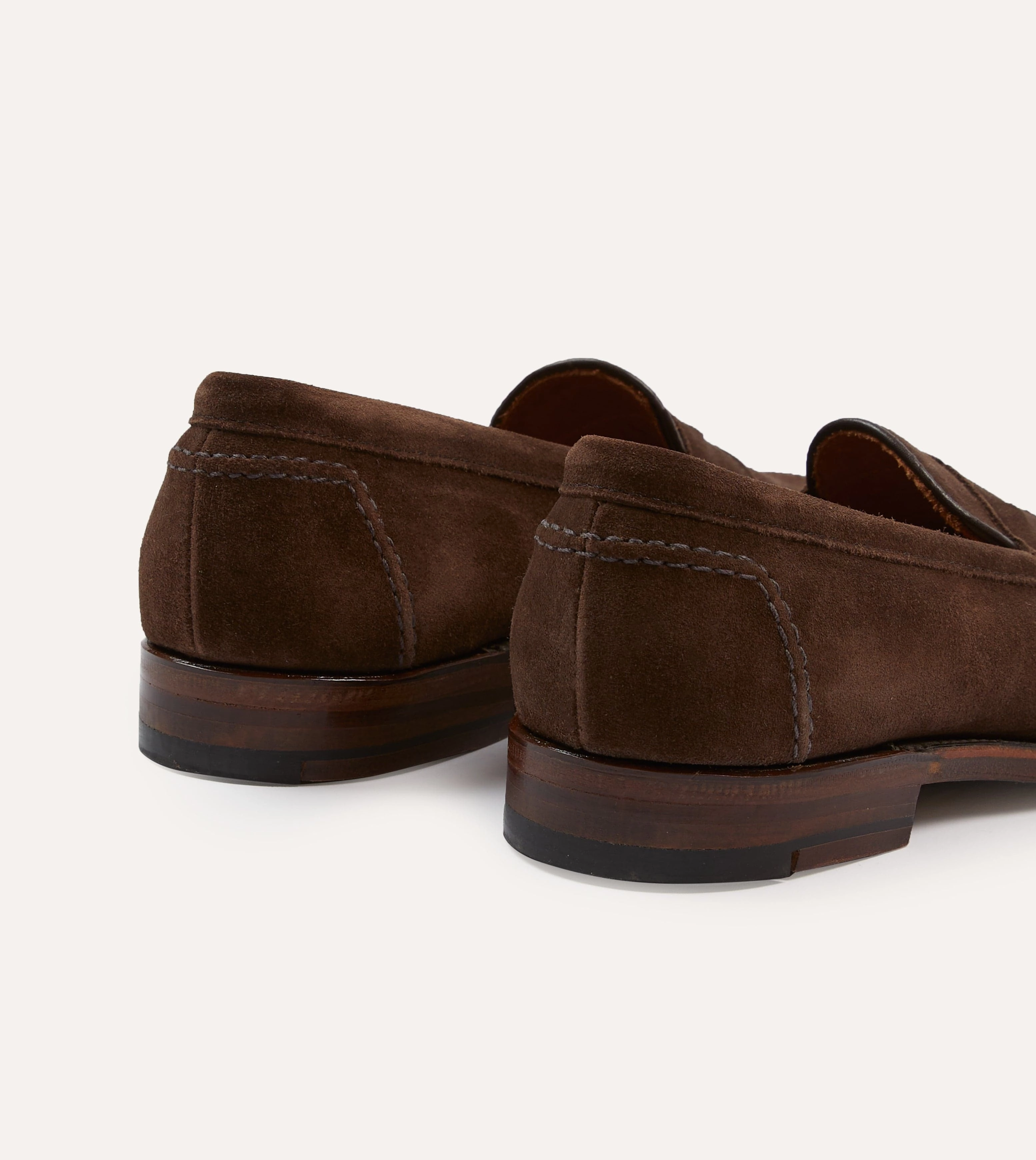 Work Wear Alden Brown Suede Penny Loafer