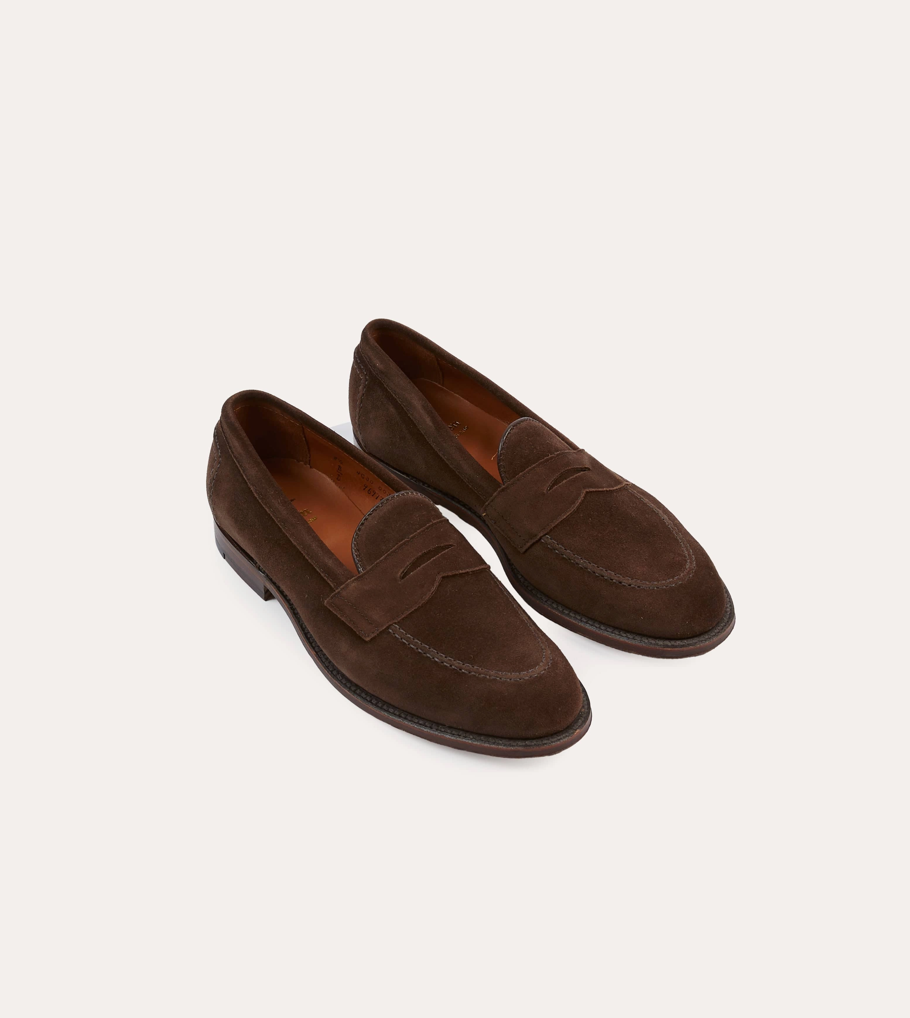 Walking Gear Alden Brown Suede Penny Loafer