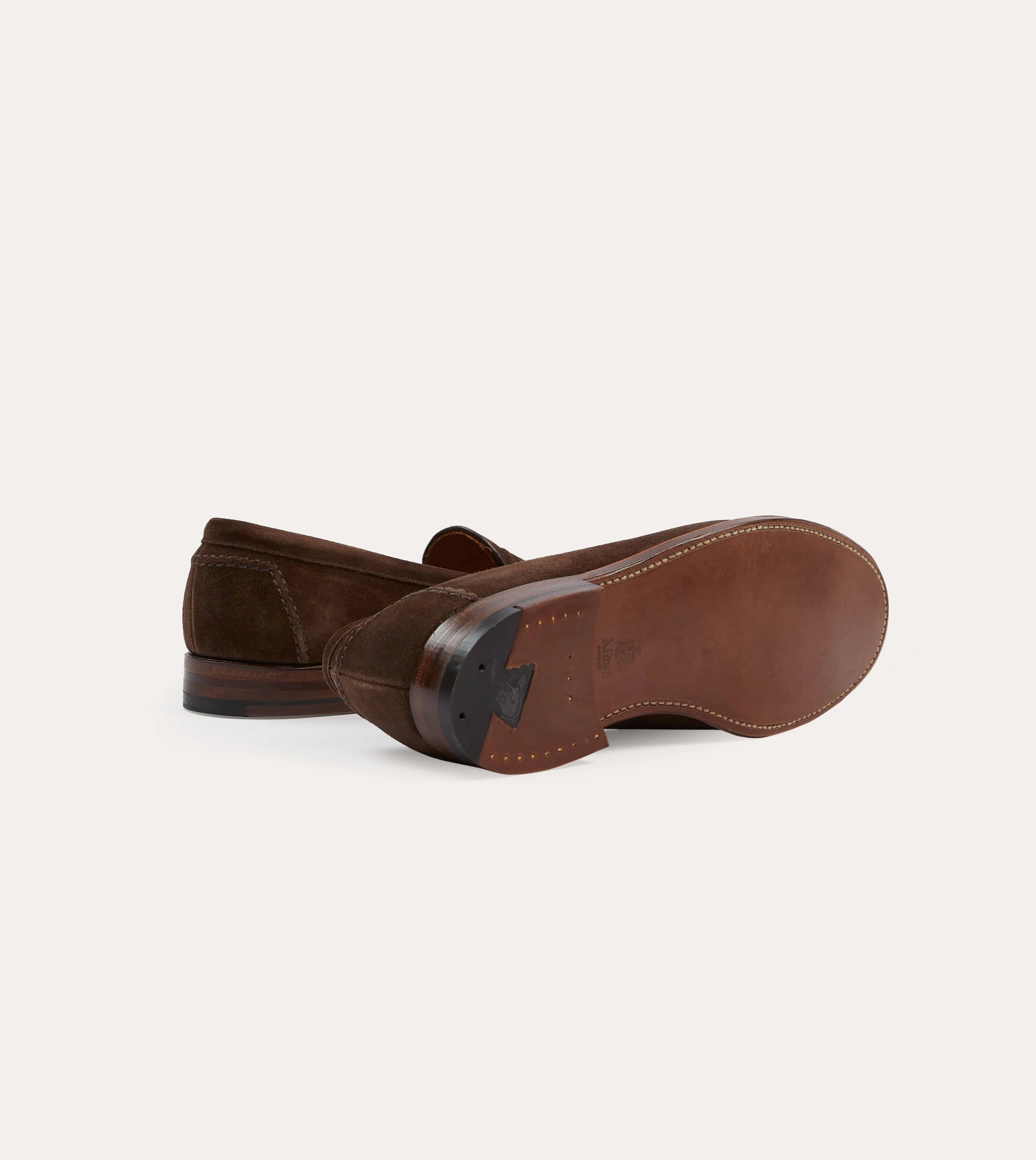 Suede Alden Brown Suede Penny Loafer