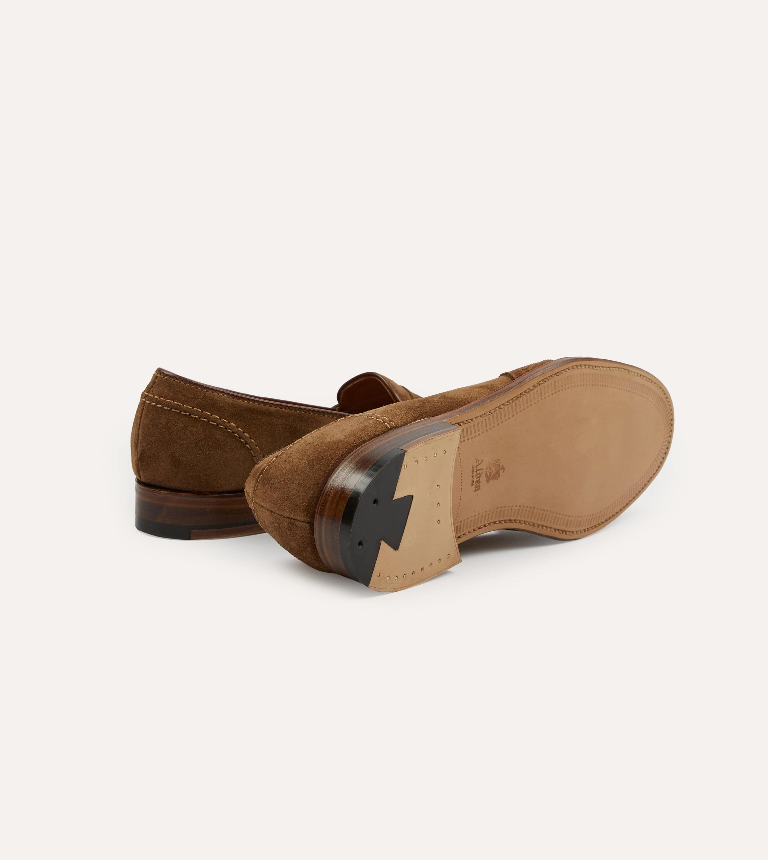 Alden Snuff Suede Full Strap Loafer Arch support Even Ground