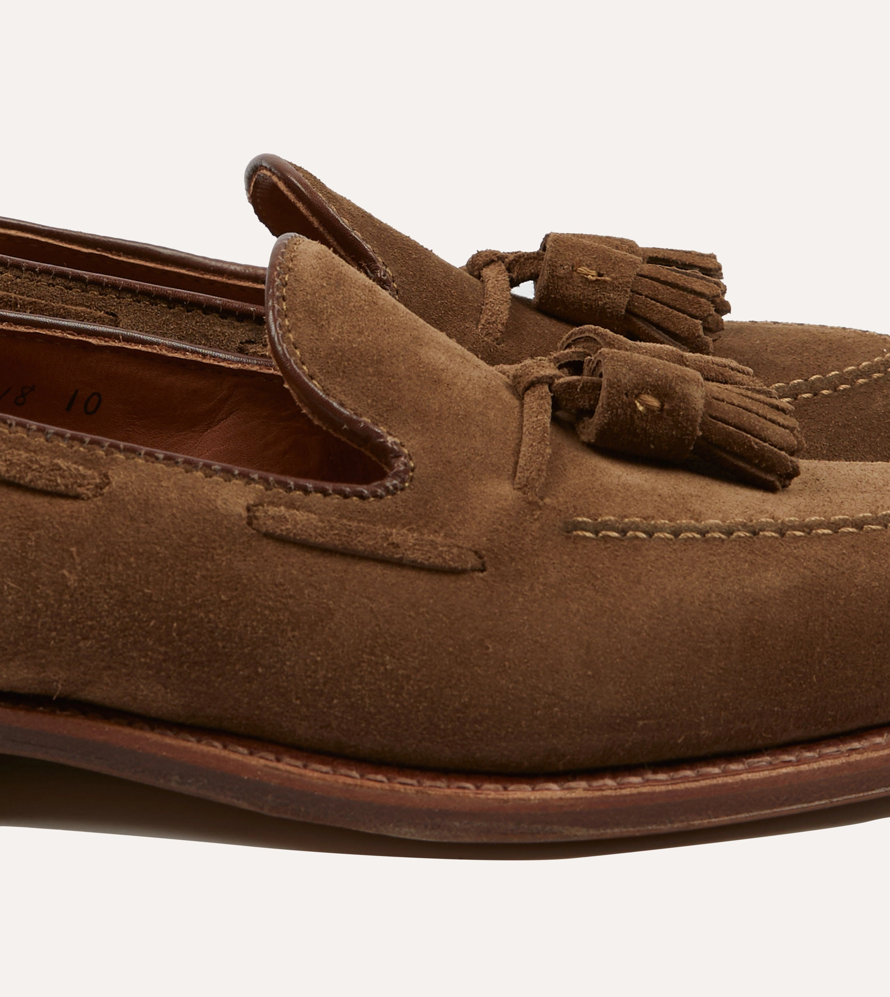 Base Comfort Reliable Choice Alden Snuff Suede Tassel Loafer