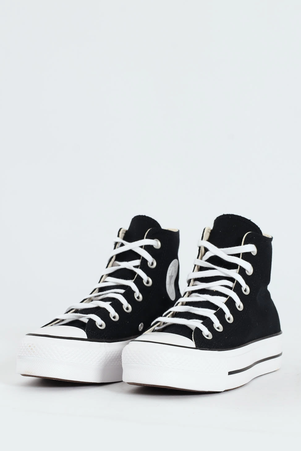 Chuck Taylor All Star Platform Canvas Sneaker - Black Heel Stabilizer Moisture Wicking Insole