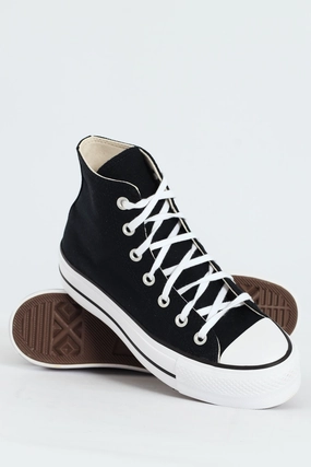 Full Comfort Distinctive breathability Chuck Taylor All Star Platform Canvas Sneaker - Black