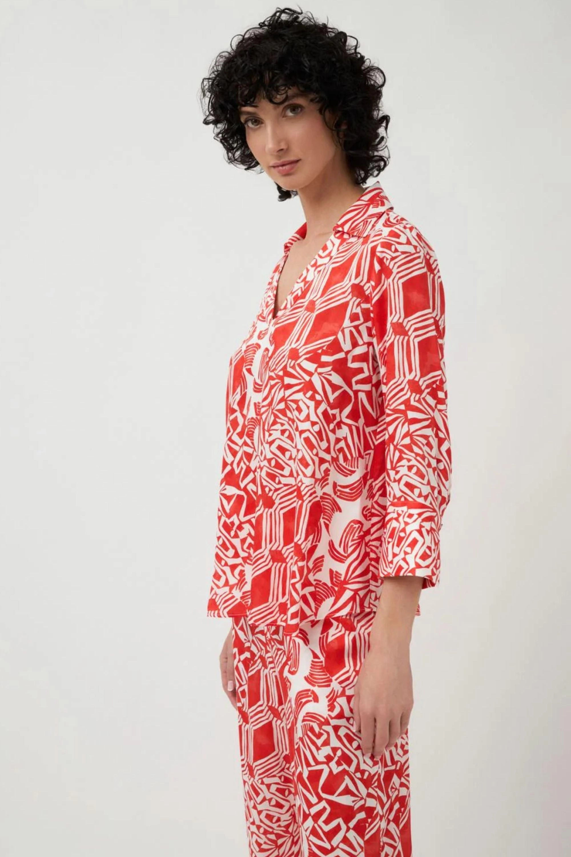 Geometric Print BAHIA SHIRT