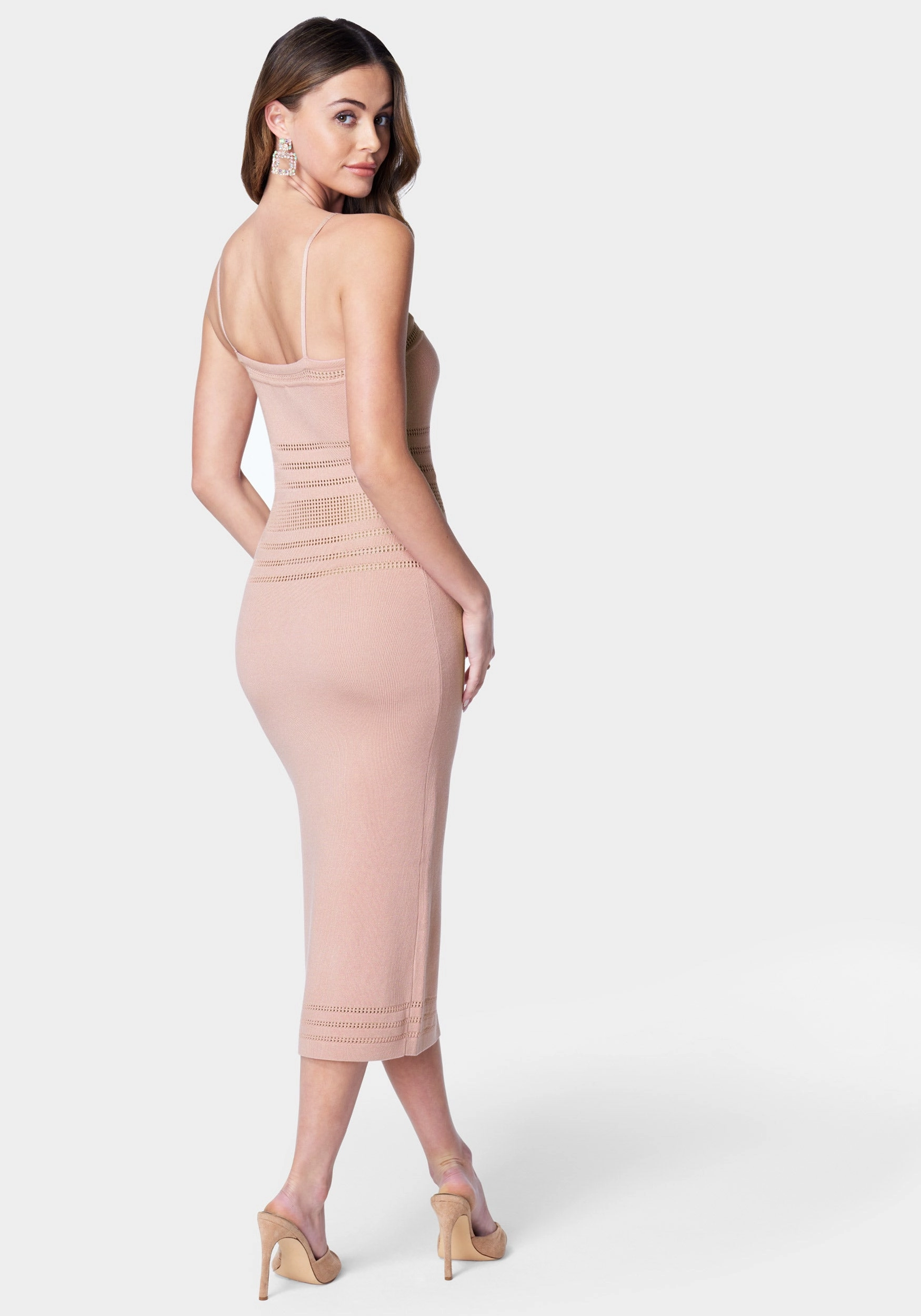 Crochet Tube Midi Dress Fashion-Forward Cozy Mood