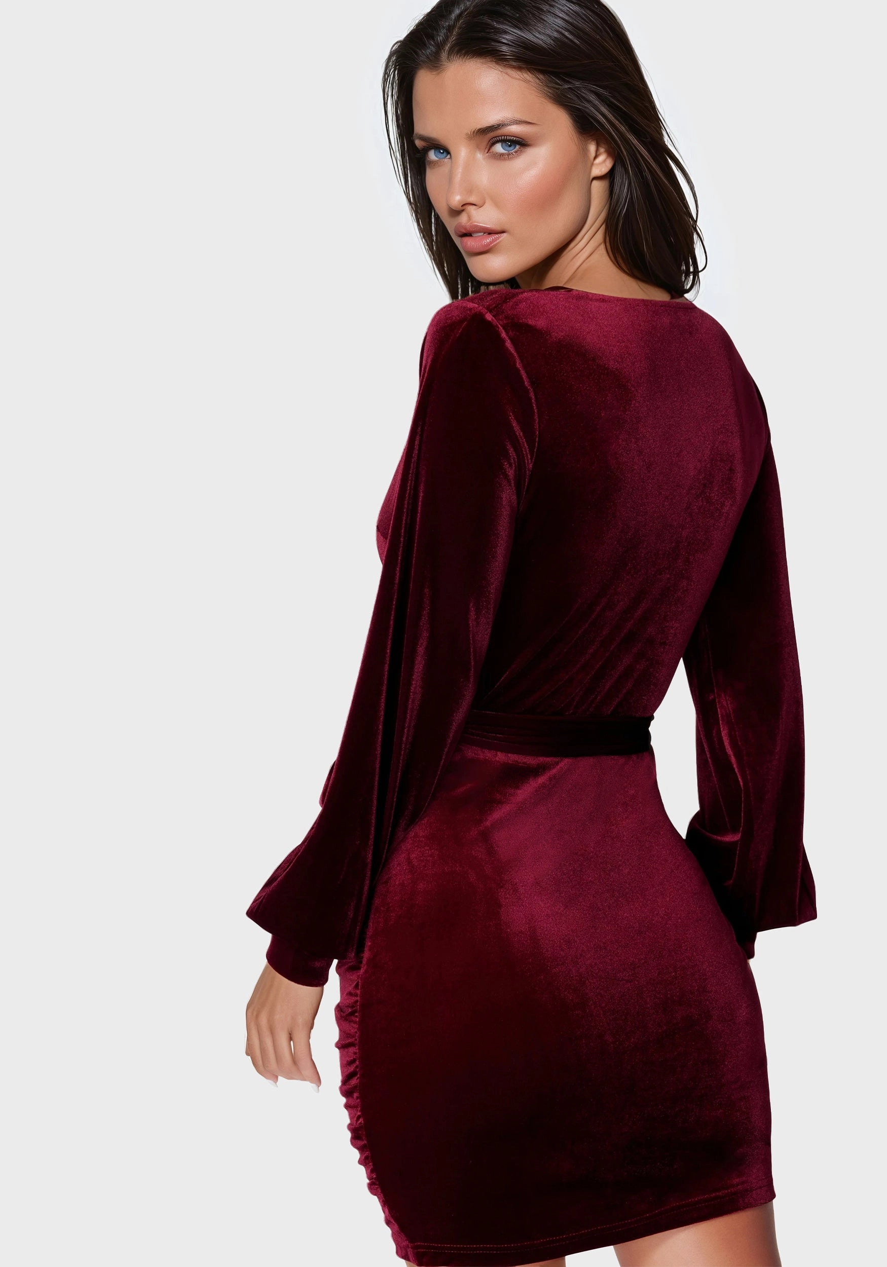 Anti-bacterial Velvet Utility Mini Dress