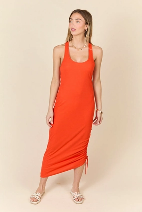 Cute Touch Elegant Simplicity All The Reason Red Razor Back Knit Dress FINAL SALE