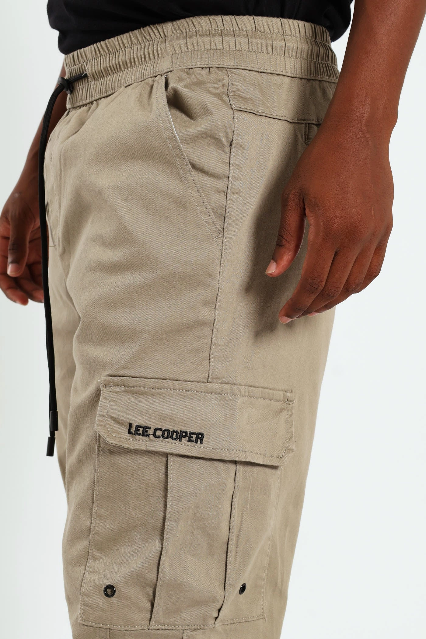 Classic Look Allan Cuffed Cargo Pants - Taupe