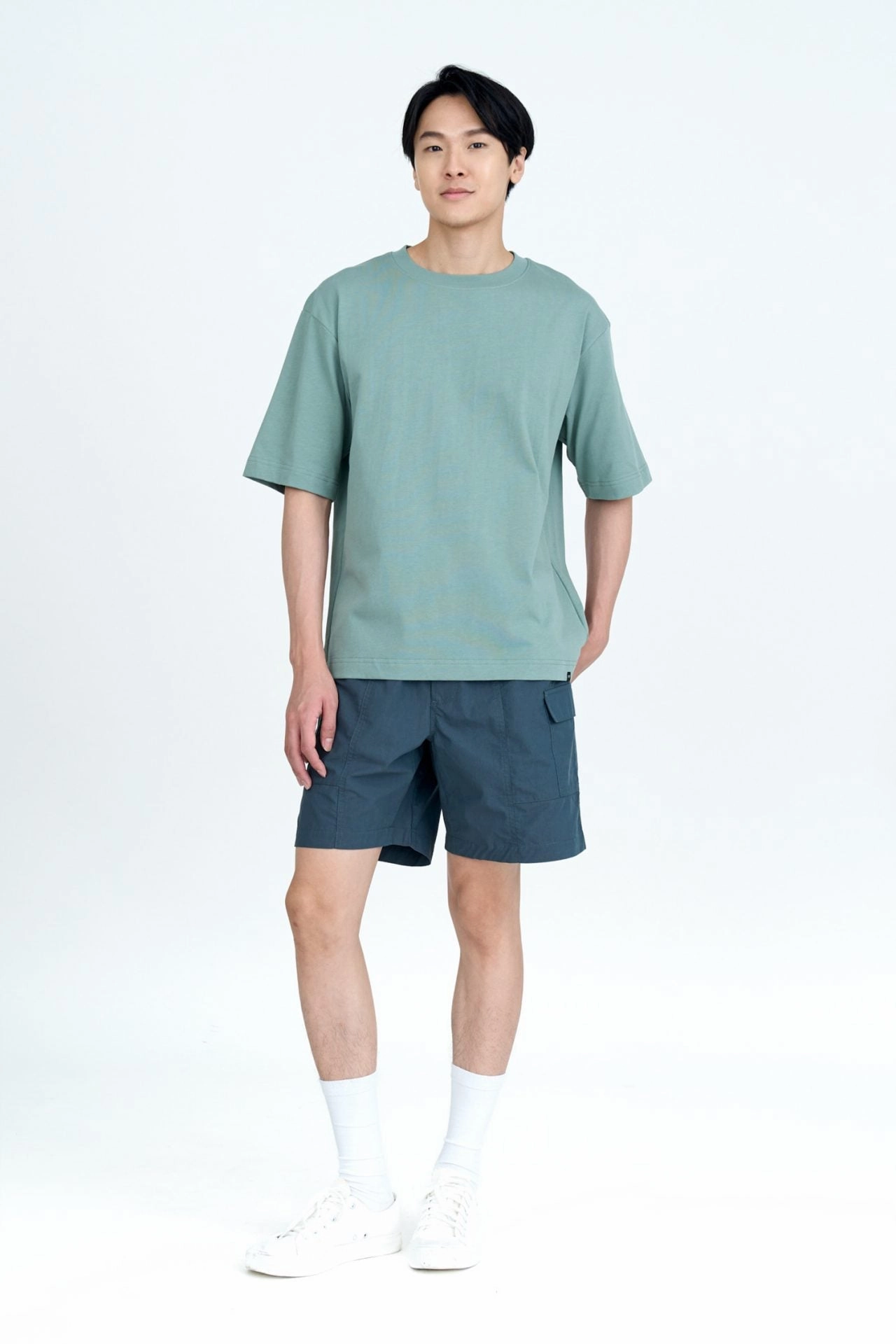 EcoFriendlyDye (B) Classic Relaxed-Fit Crew Neck Tee - Moss [AT]