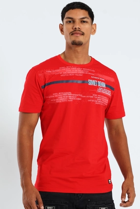 LongLastingColor Slim Fit Design Konrad Tee - Red
