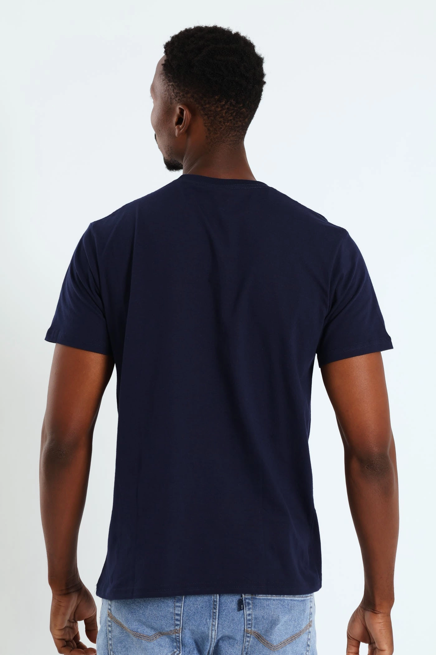 Abstract print Aloe Cocktail Tee - Navy