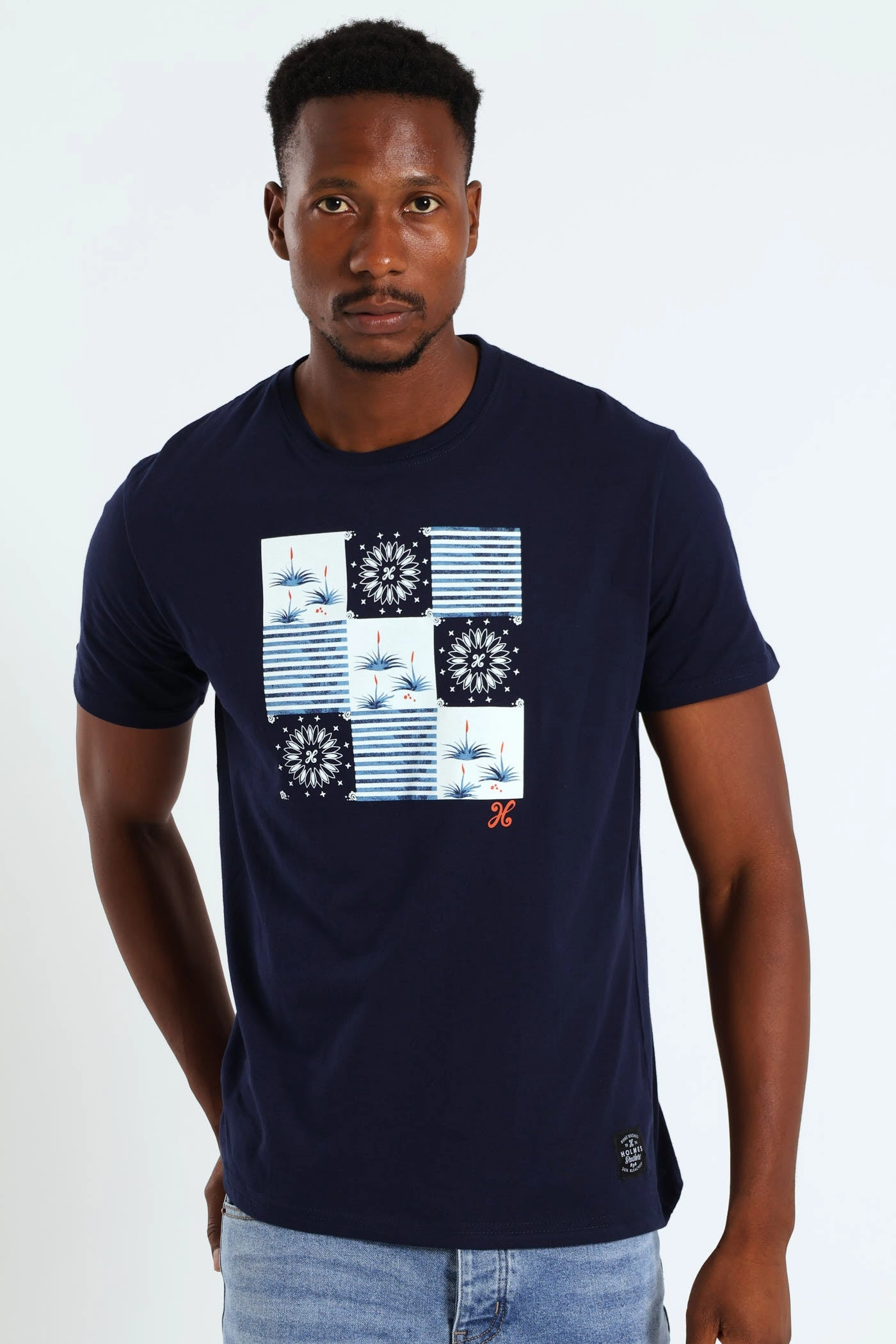 Hydrophobic coating Aloe Cocktail Tee - Navy