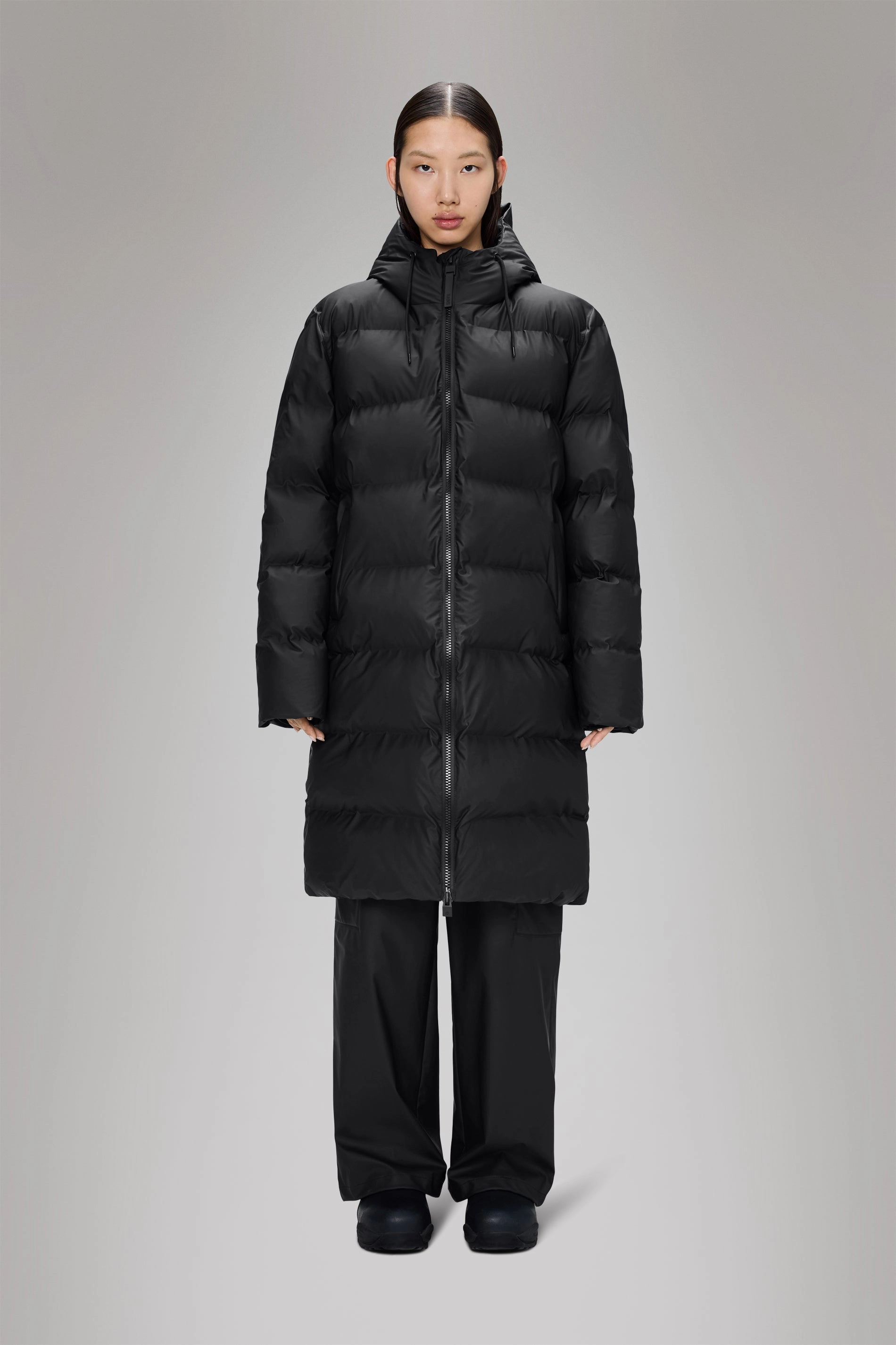 Clean Minimal Look Easy Care Finish Alta Longer Puffer Jacket