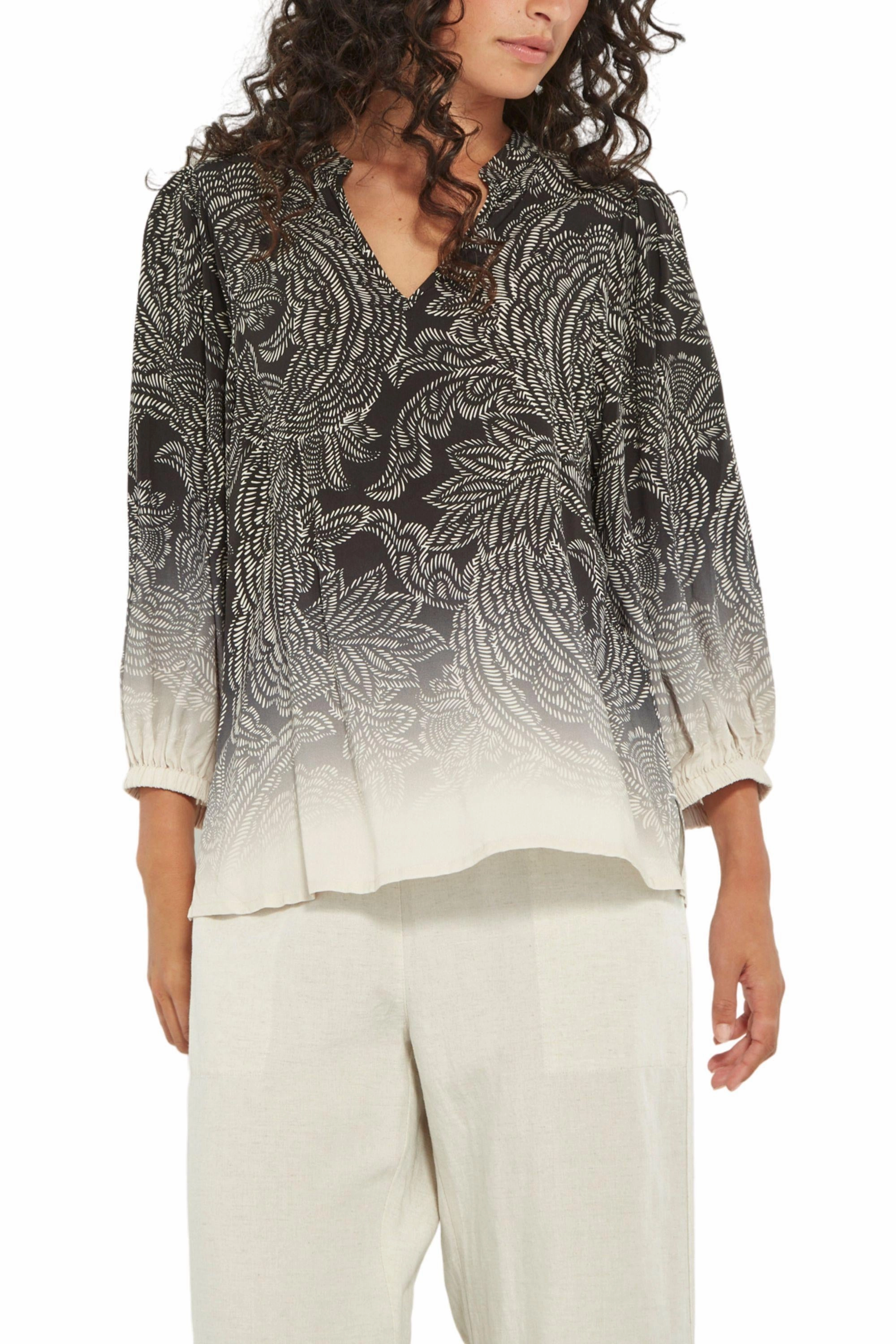 Flexible Side Gussets AMARA BLOUSE - 9881BR