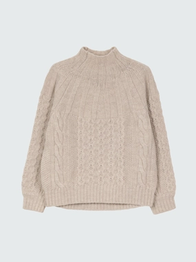 Amy Powney   Finisterre Women's Aran Knit Jumper Airy Piece Knitwear Repair Toolkit