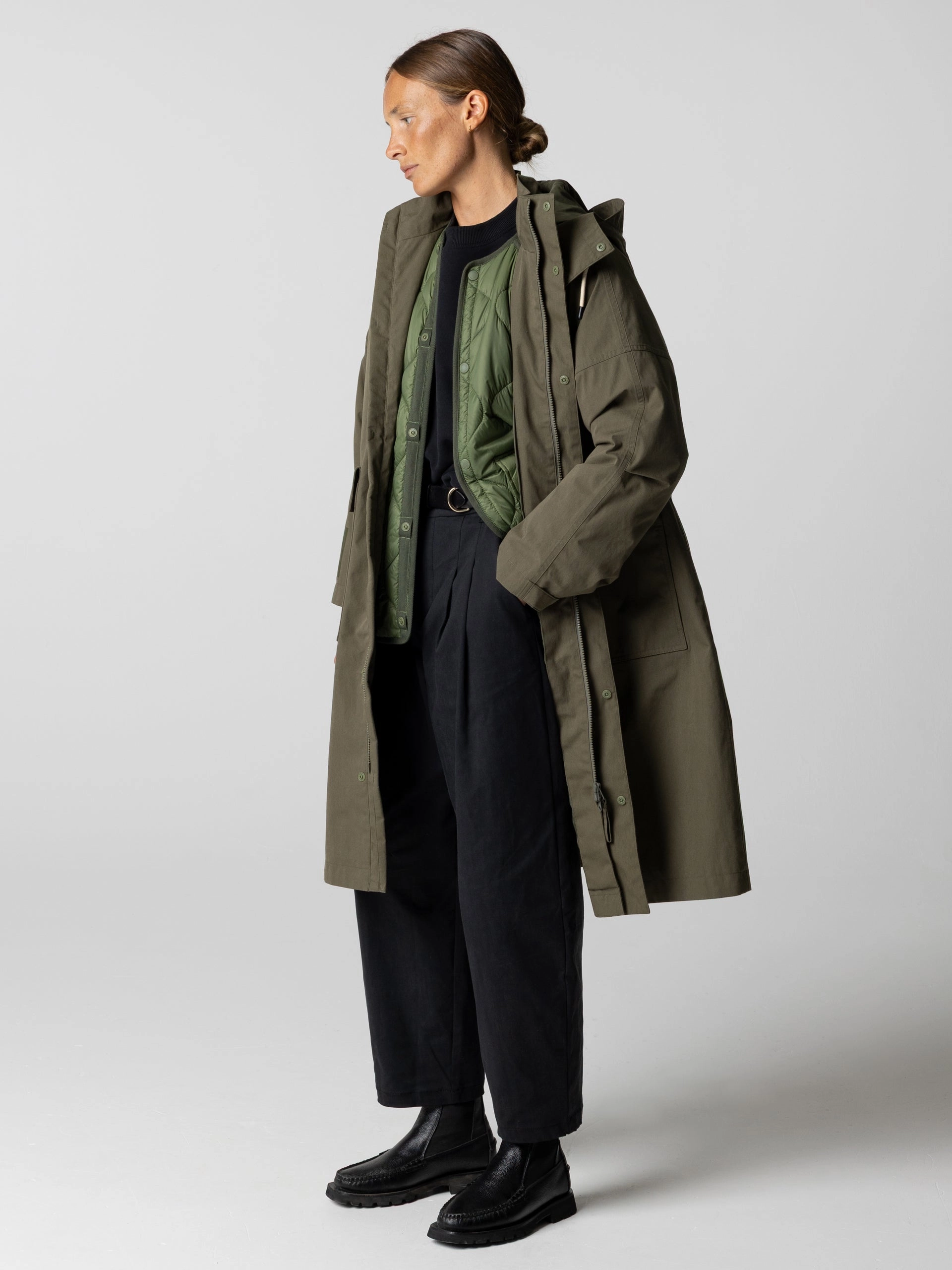 Amy Powney   Finisterre Women's Longline Waterproof Jacket ripstop fabric Lightweight Layer