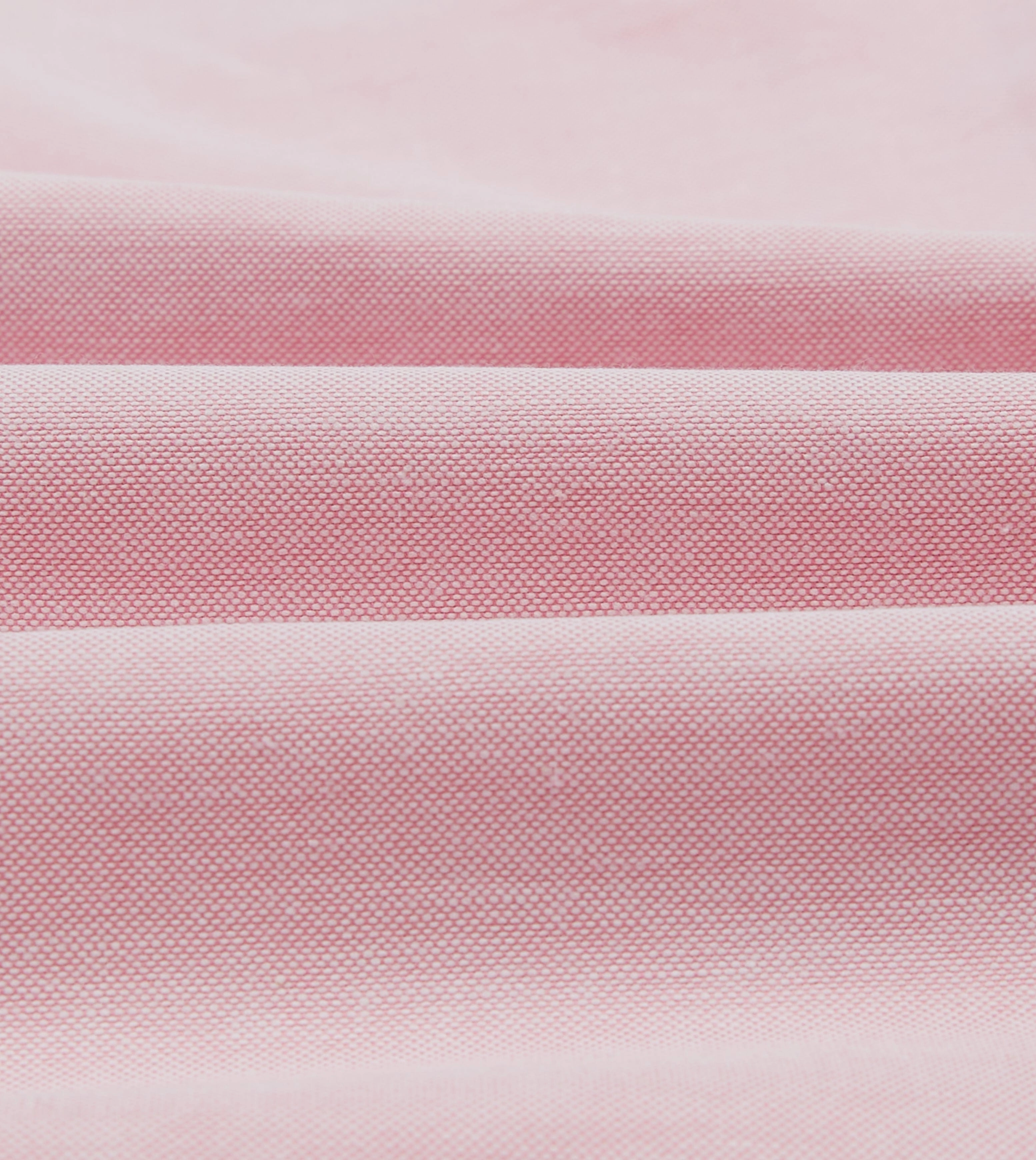 V-neck style Sports Ready Bright Pink Cotton Oxford Cloth Button-Down Shirt