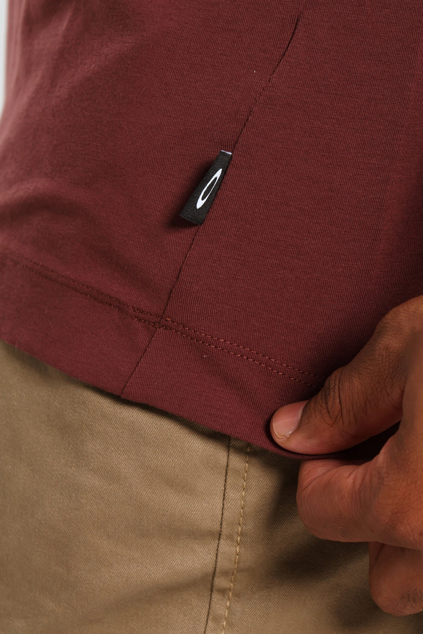 All Day Short Sleeve  Tee - Burgundy Classic Wear Washable