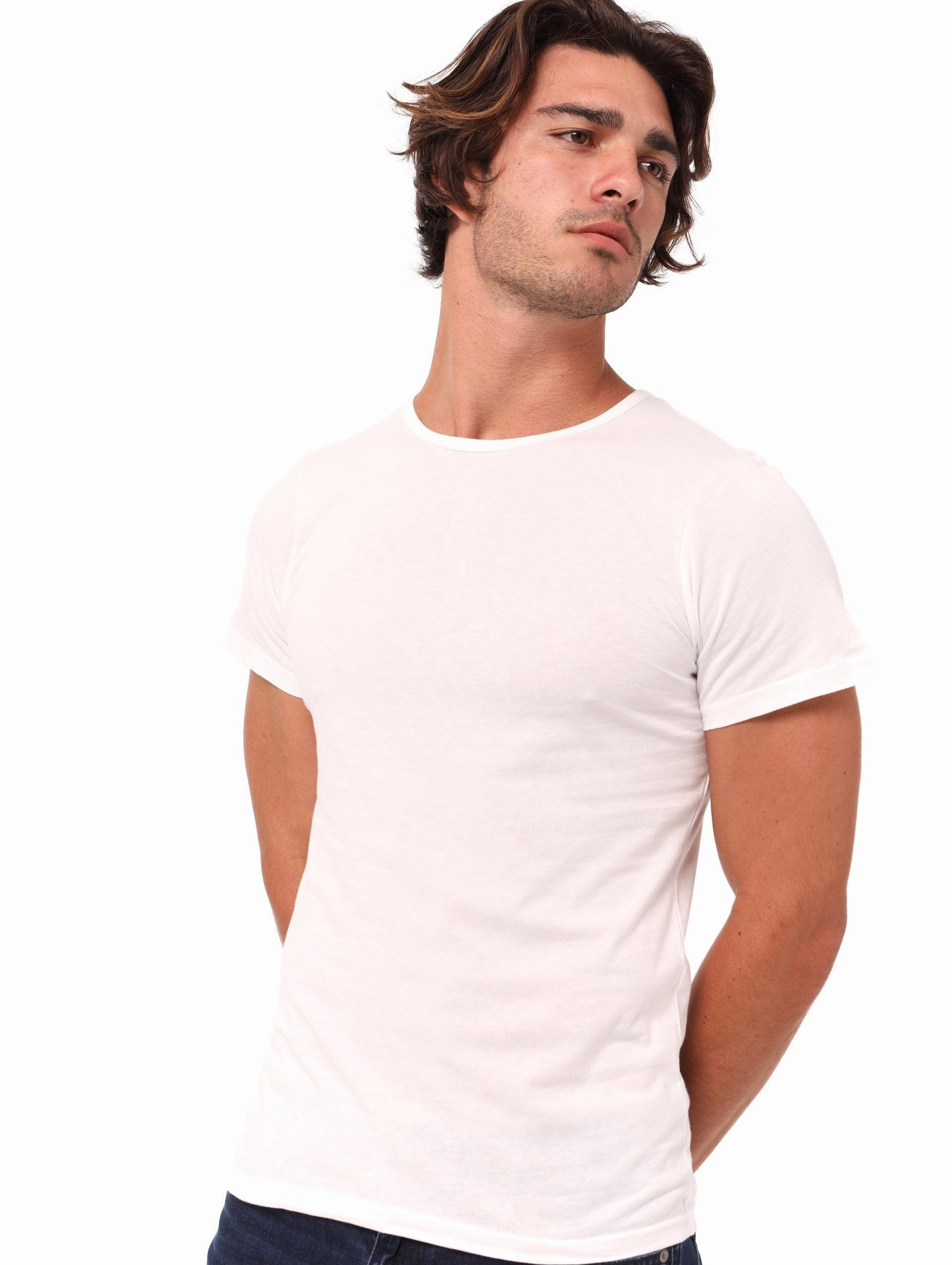 Men's 2 Pack Undershirt Vest - White FadeResistant soft fit