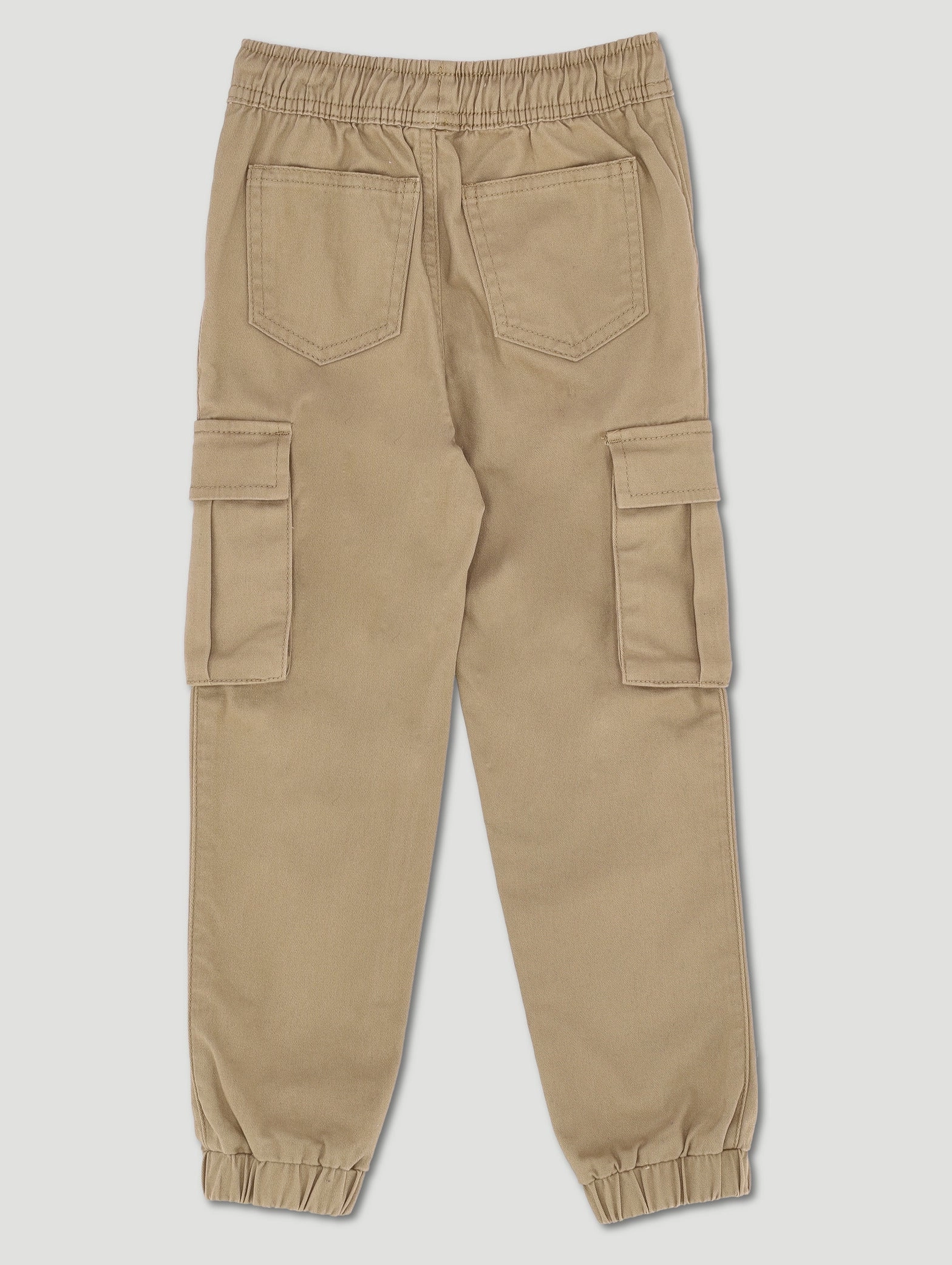 Pre-Boys D-Ring Twill Jogger - Tan Lightweight Layer Modern Comfort Style