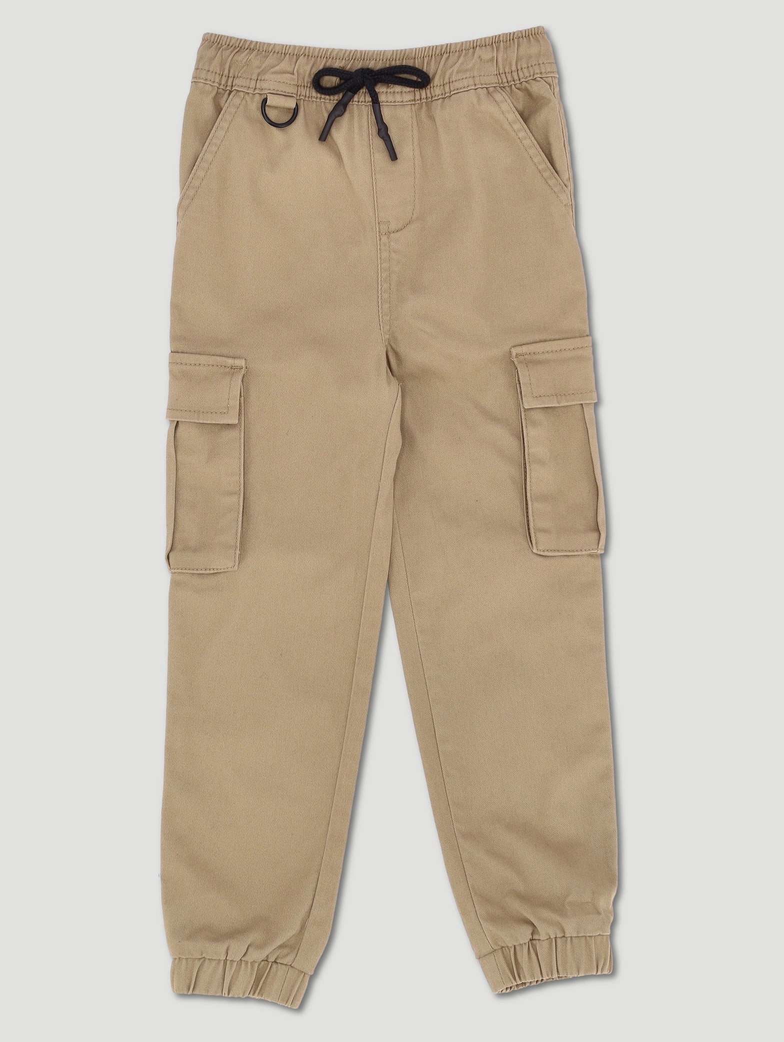 Comfortable Fit Wear Quick Drying Pre-Boys D-Ring Twill Jogger - Tan