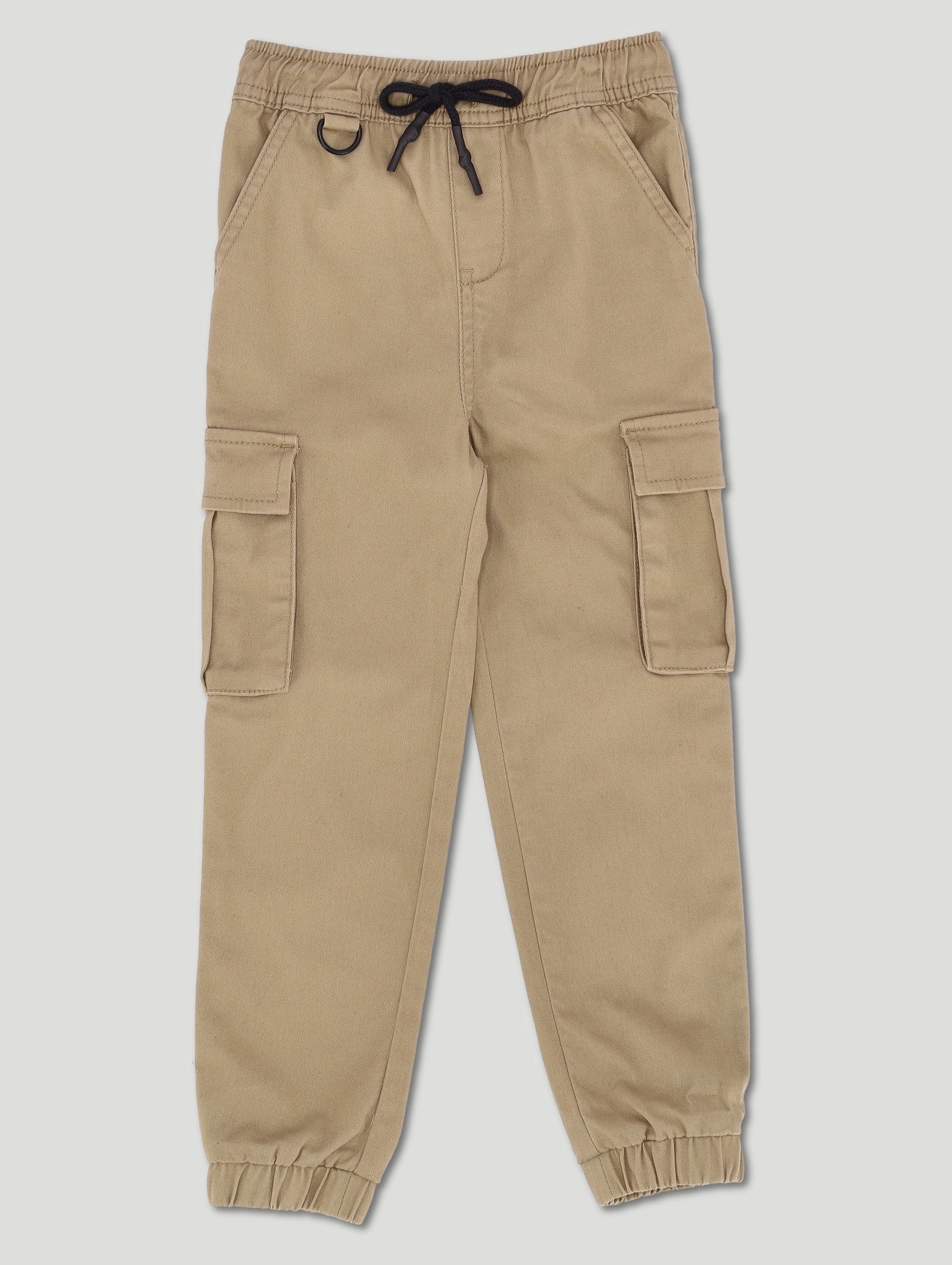 Pre-Boys D-Ring Twill Jogger - Tan Sustainable production Neutral Color