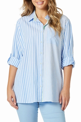 Streamlined Design SKYLAR STRIPE SHIRT - 47914T