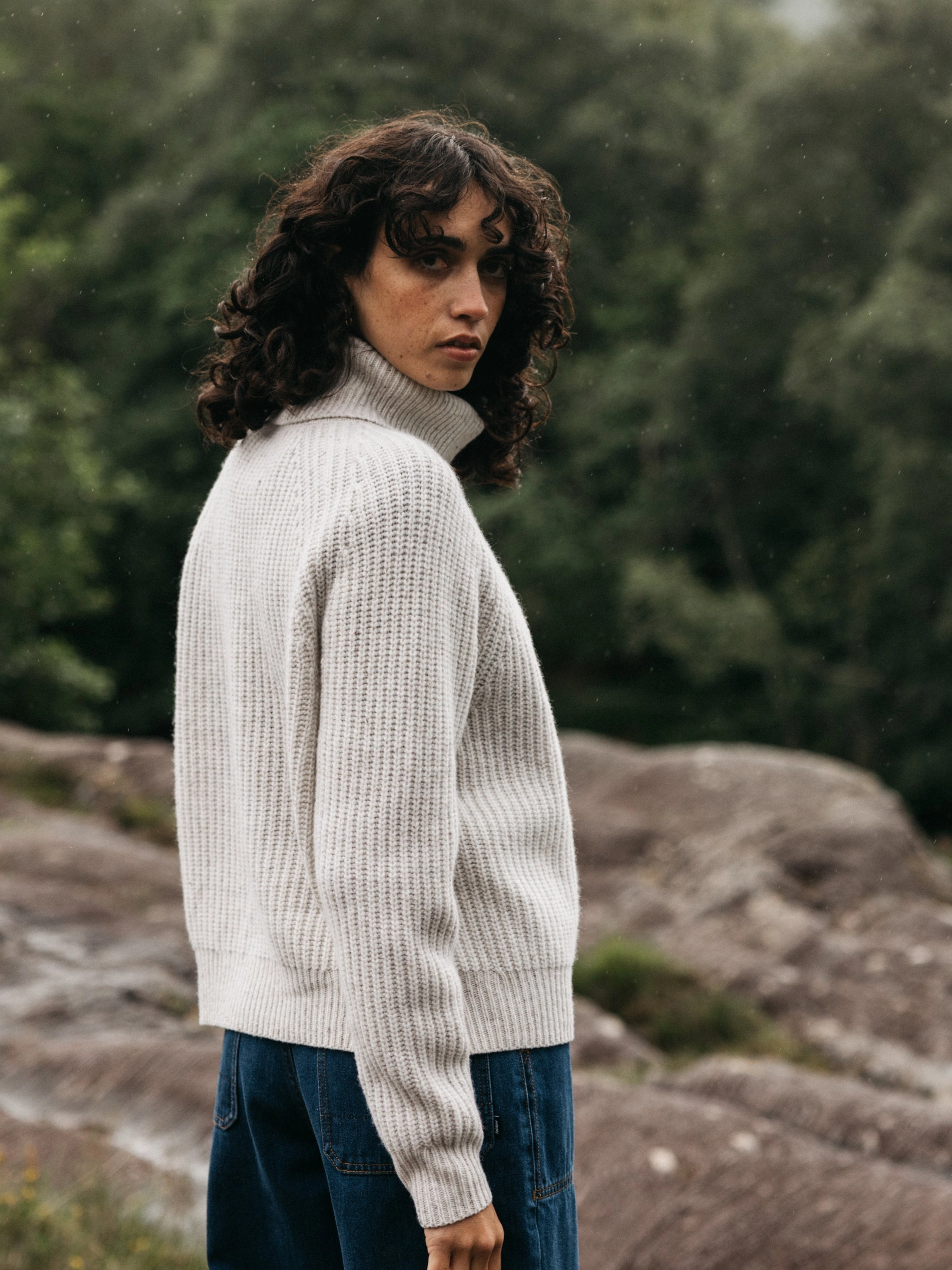 Women's Mora Roll Neck Knit Jumper Cozy Weekend Just Right