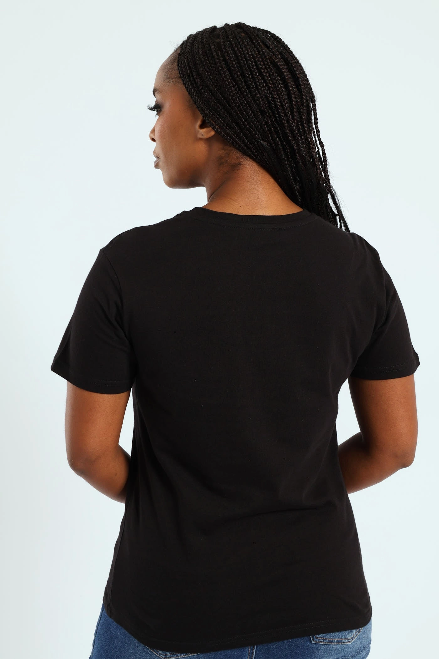 Durable Blend MultiFunctional Pocket Placement This Is Your Day Frame Foil Tee - Black