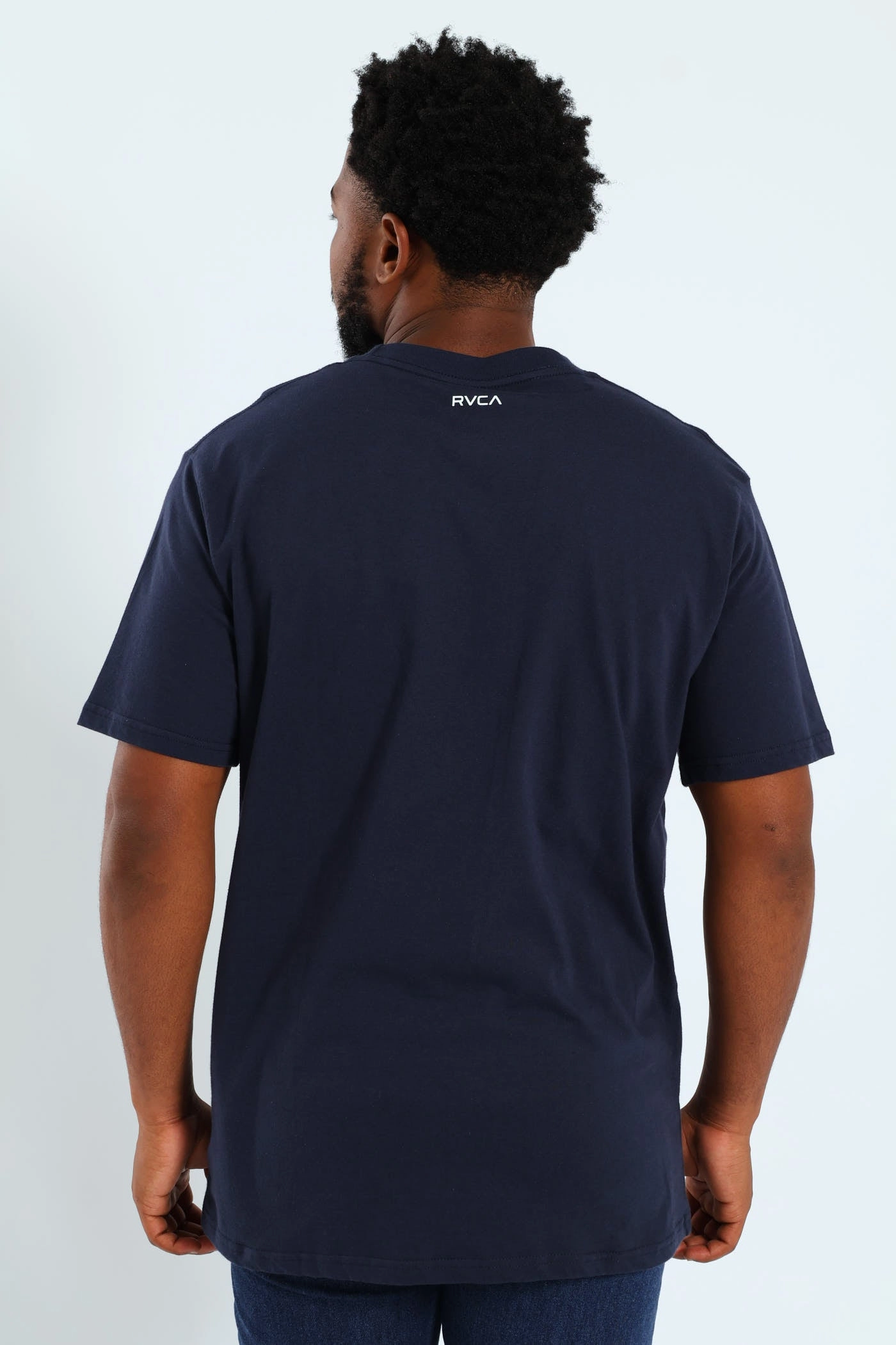 Formal Elegance Minimalist Style Va Icon Tee - Navy